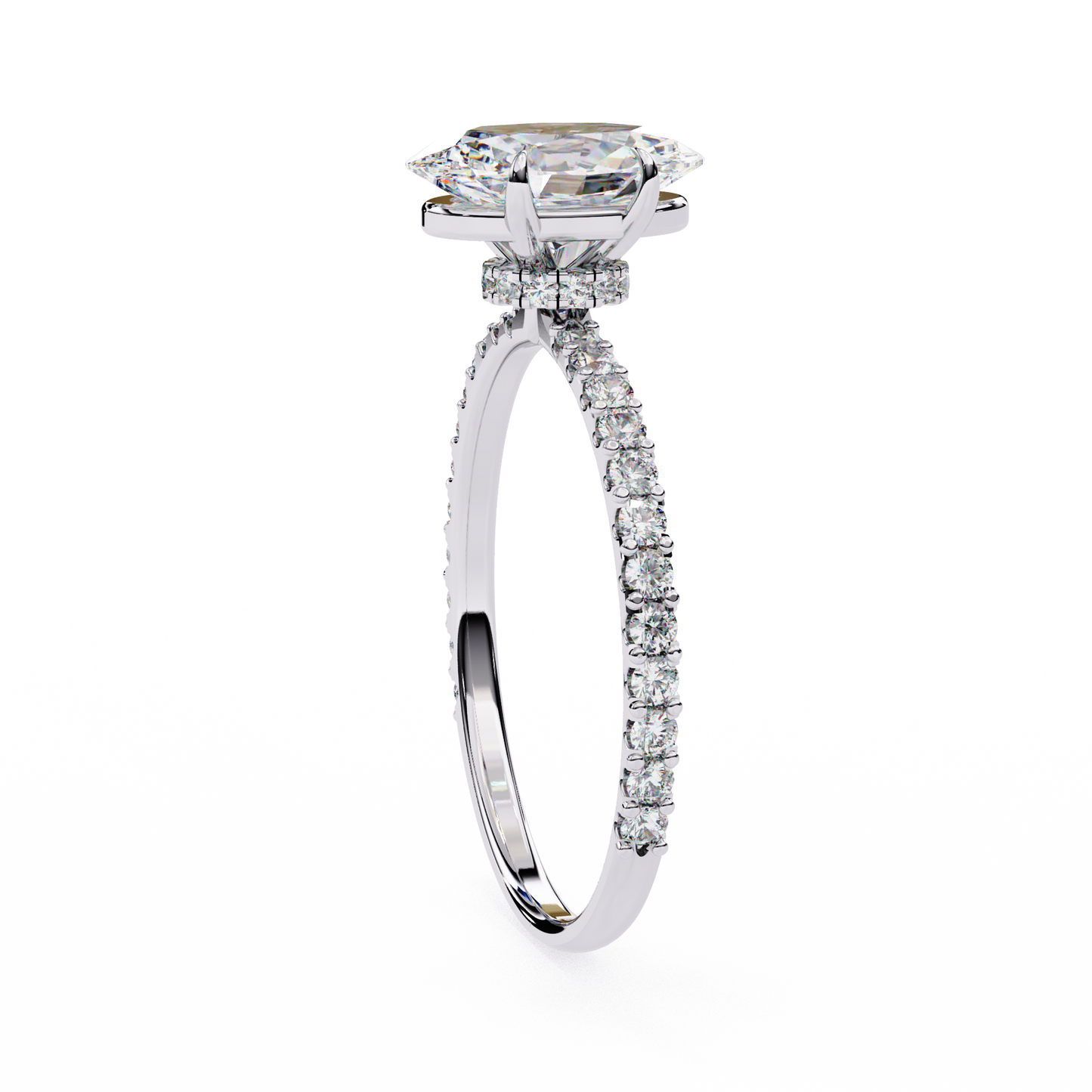 14K White Gold