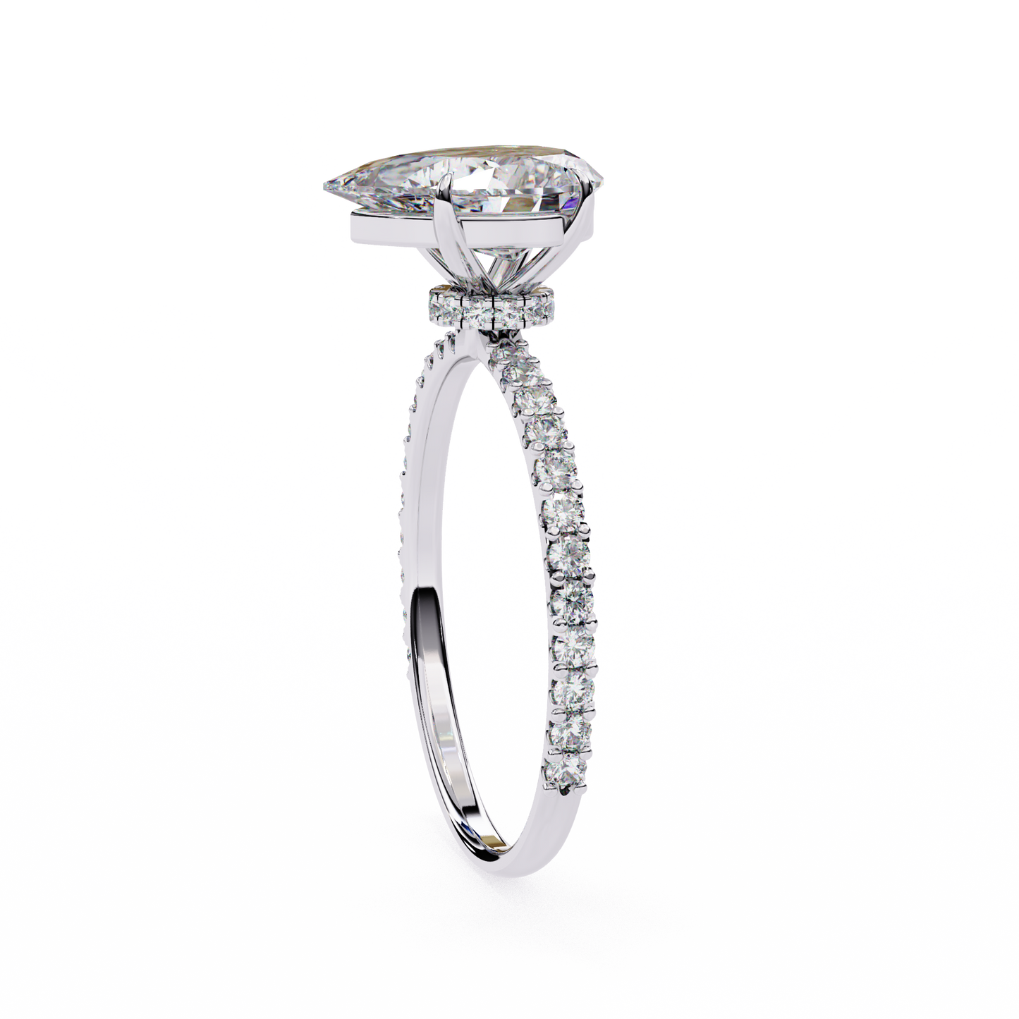 14K White Gold
