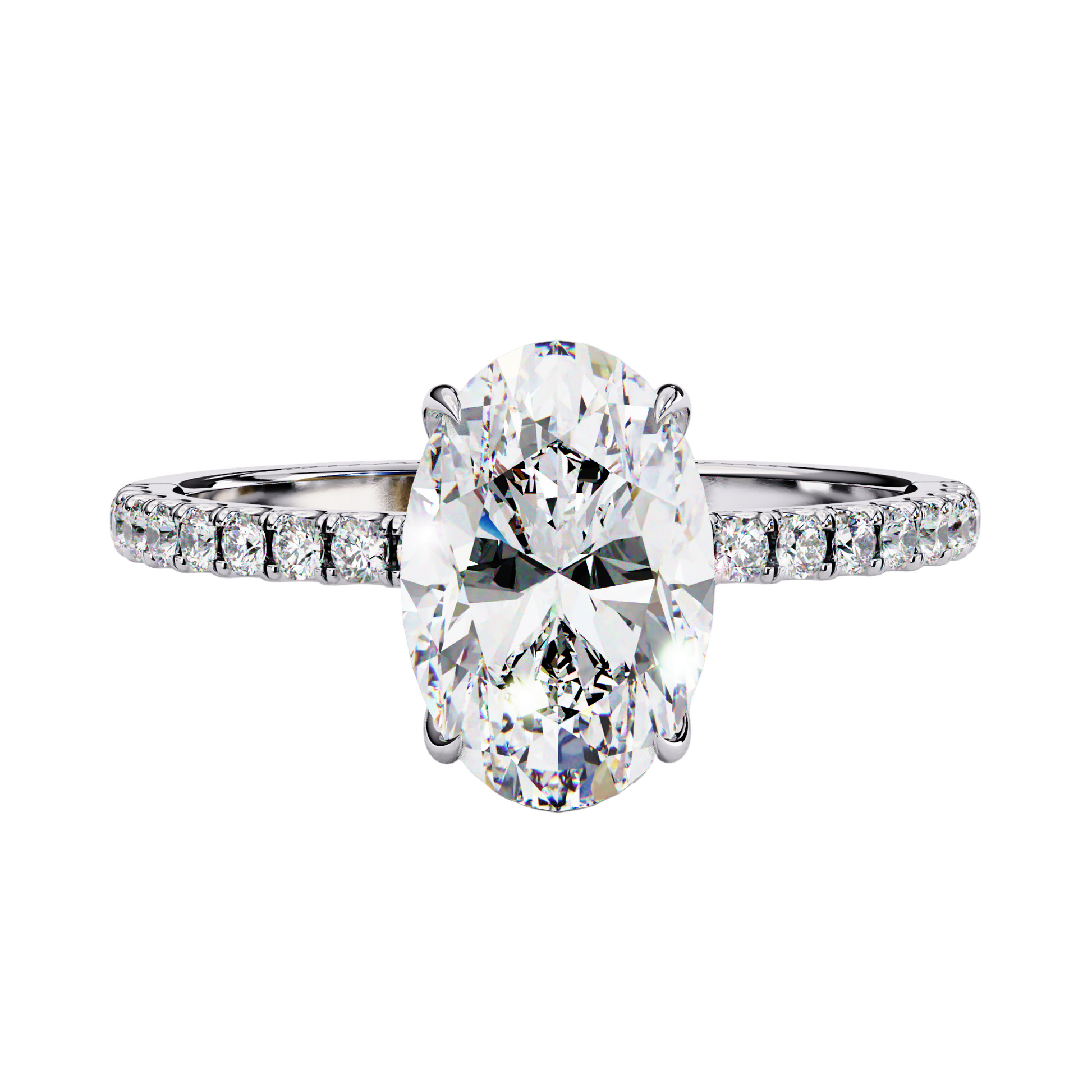 14K White Gold