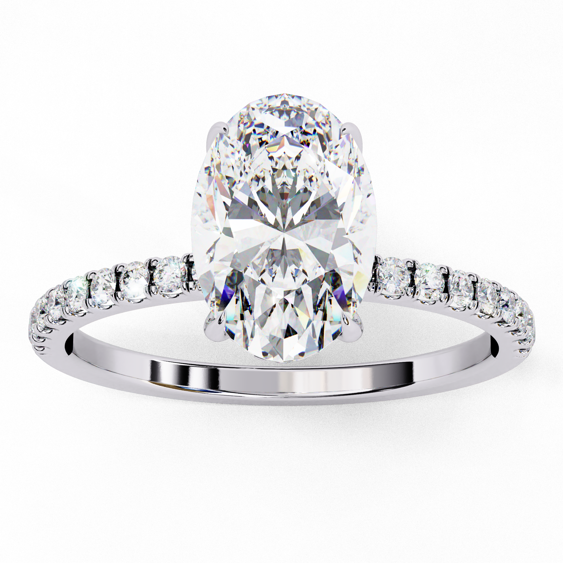 14K White Gold