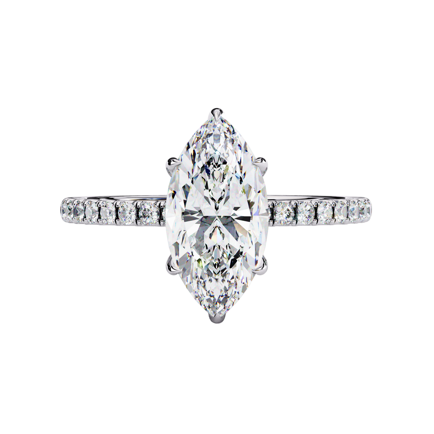 14K White Gold