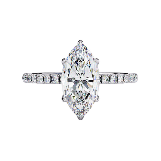 14K White Gold