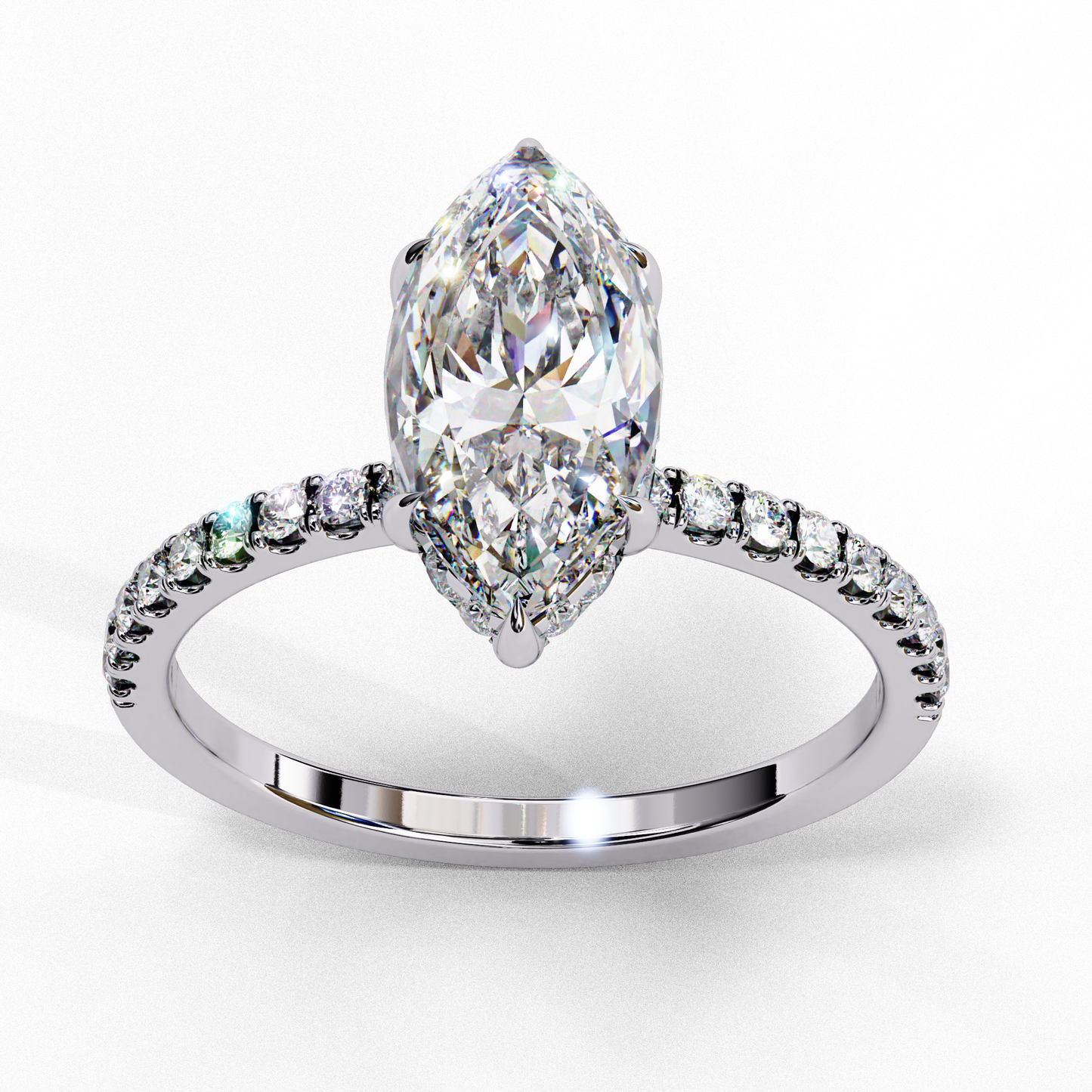 14K White Gold