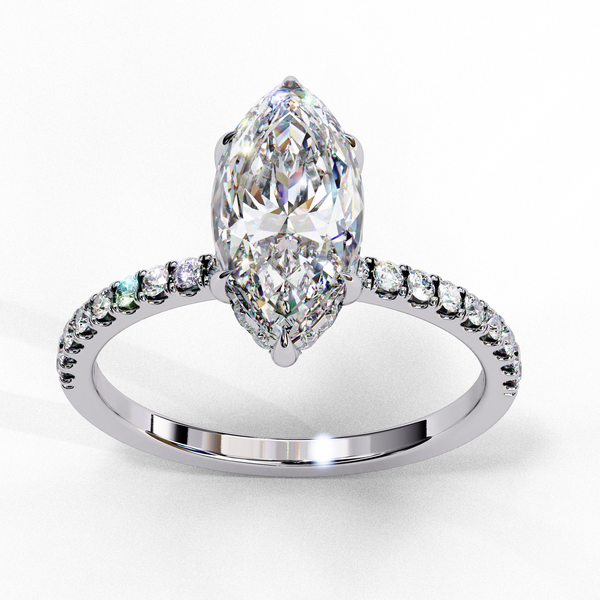 14K White Gold