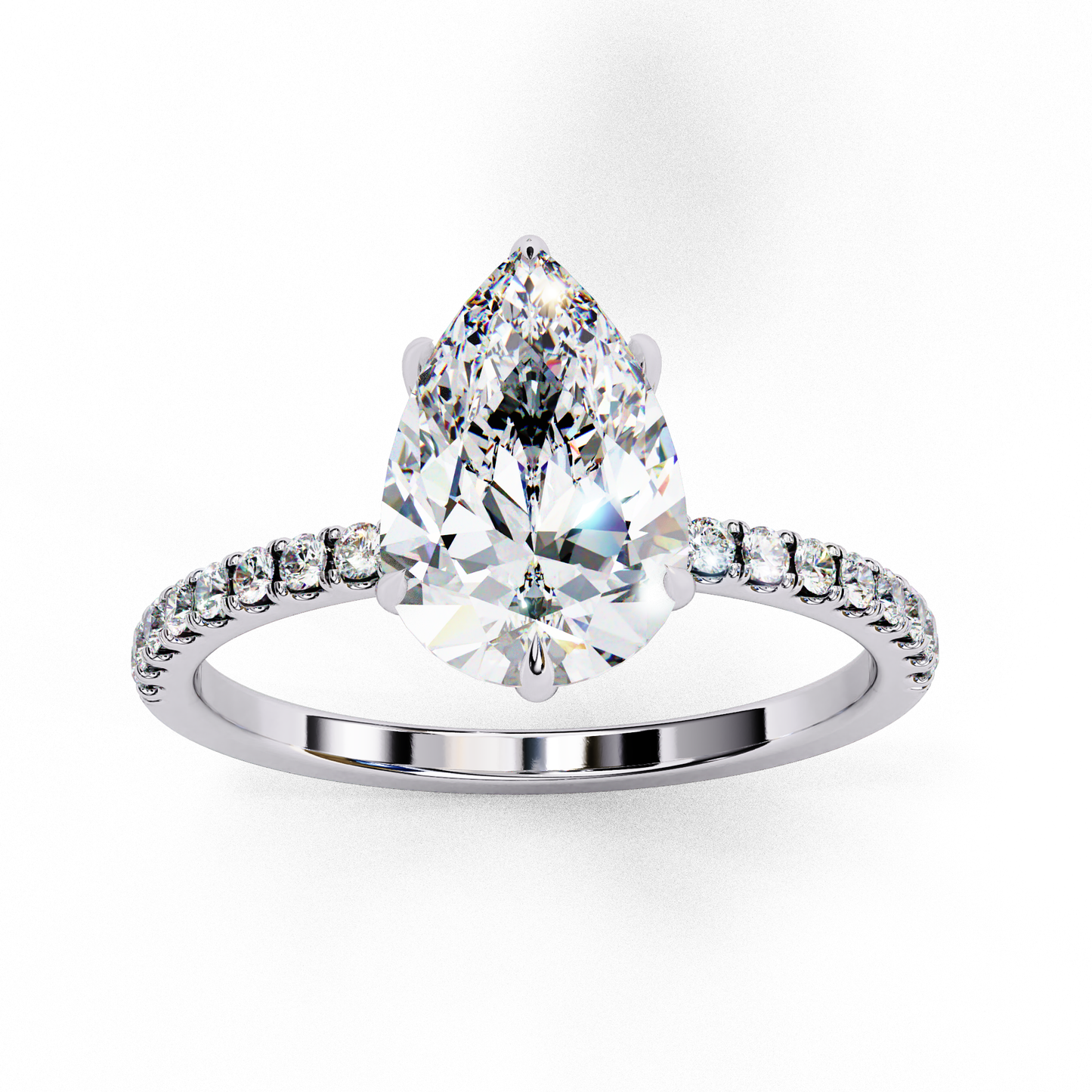 14K White Gold