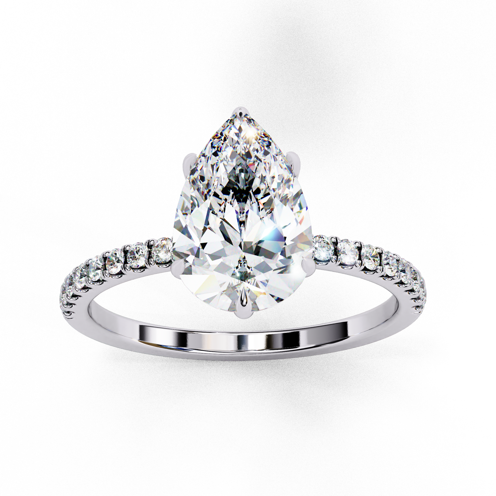 14K White Gold