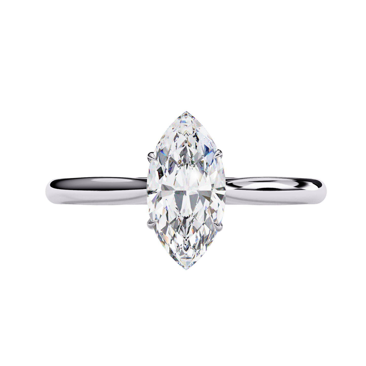 14K White Gold