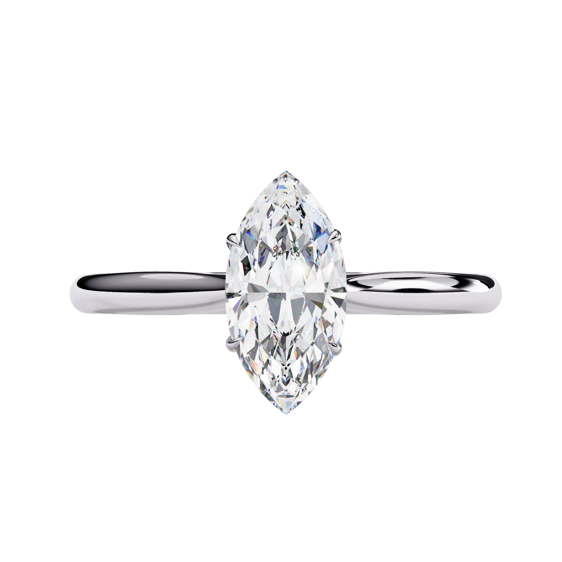 14K White Gold