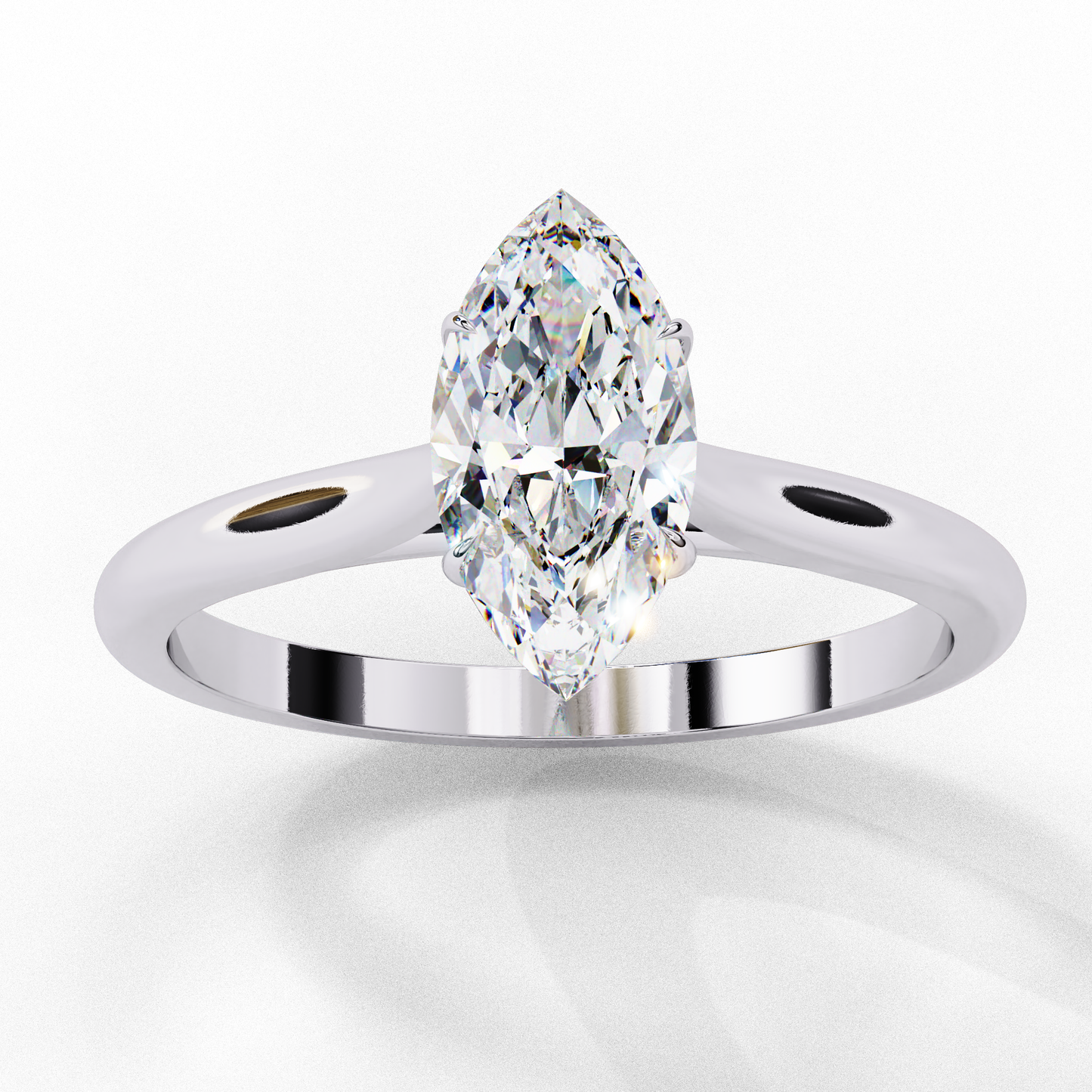 14K White Gold