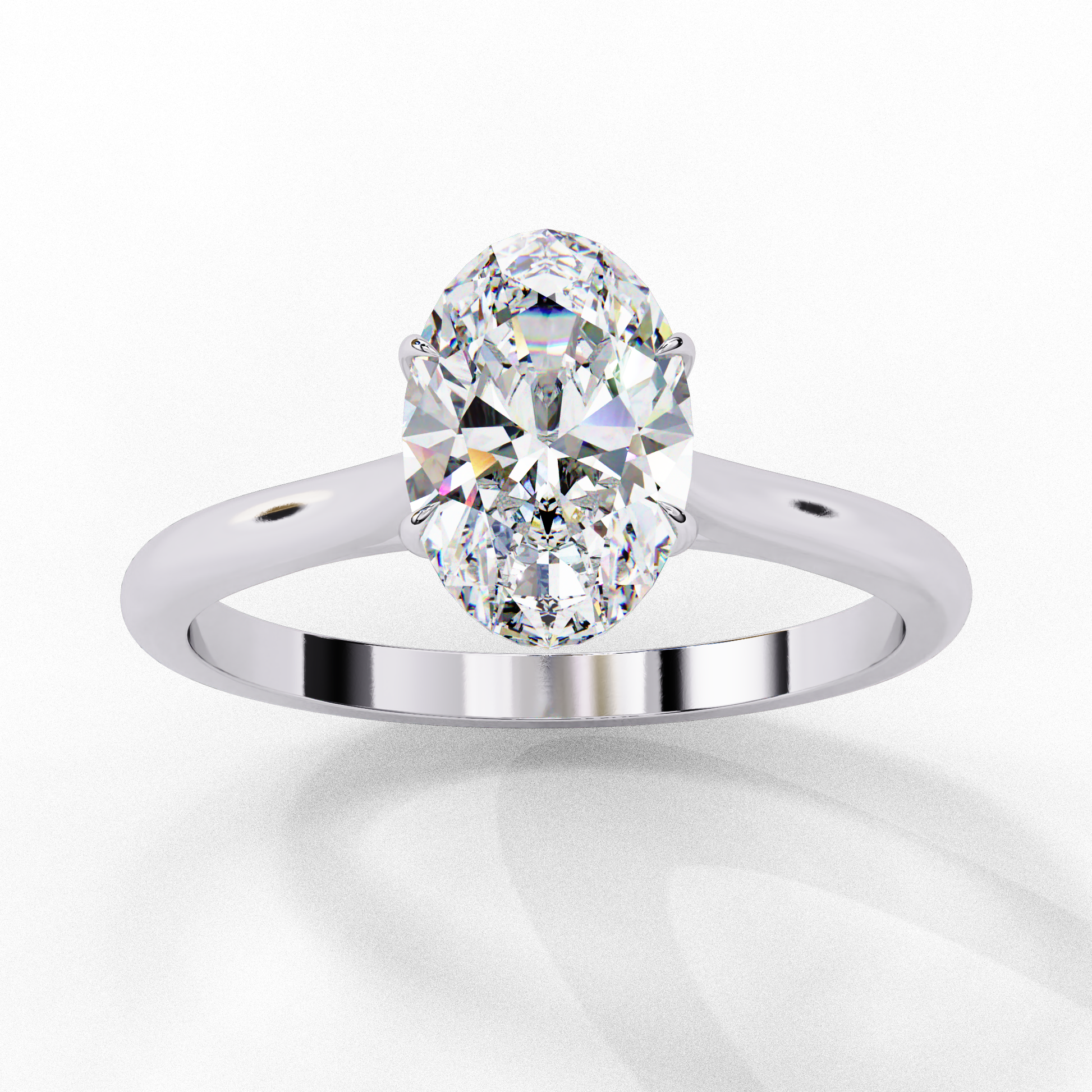 14K White Gold