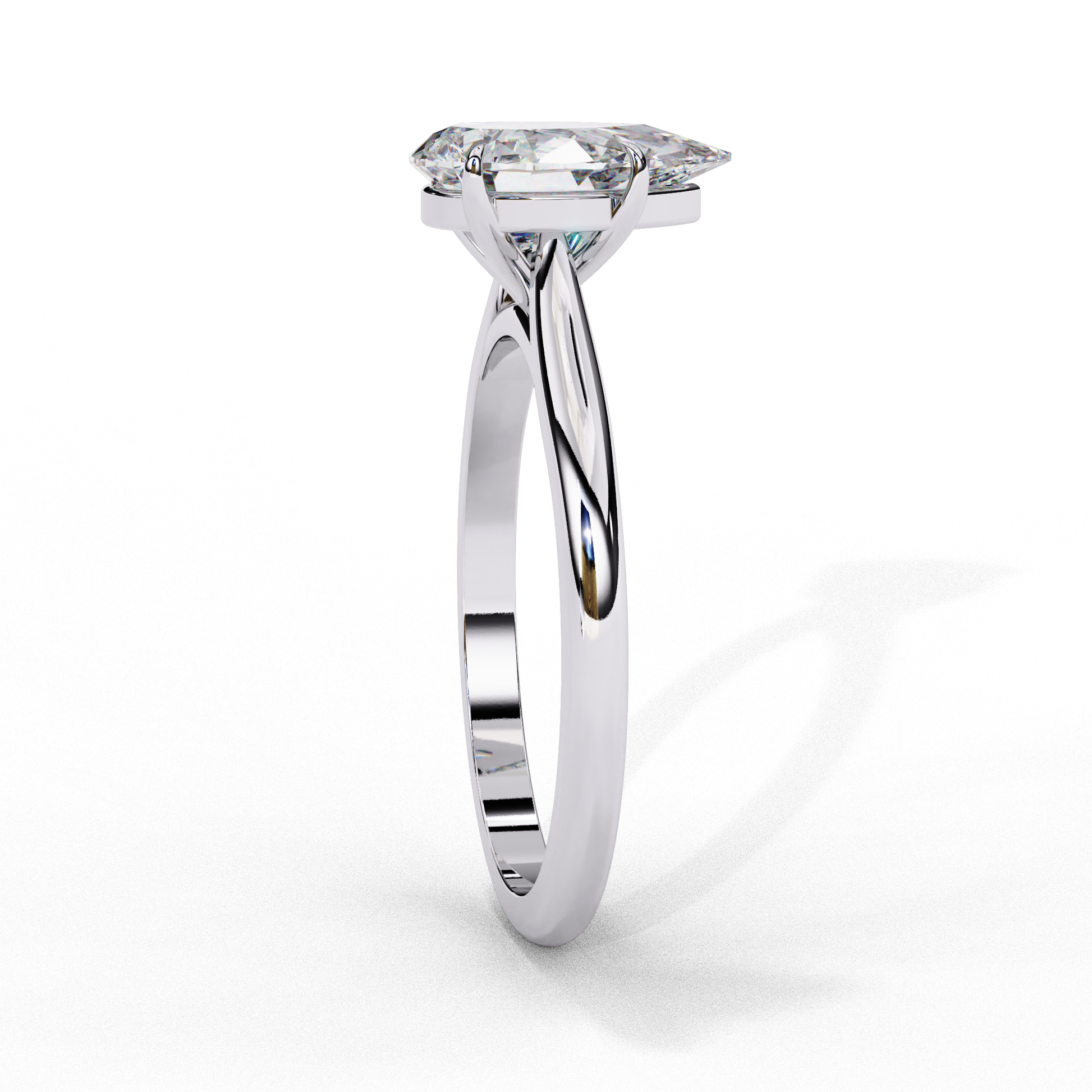14K White Gold