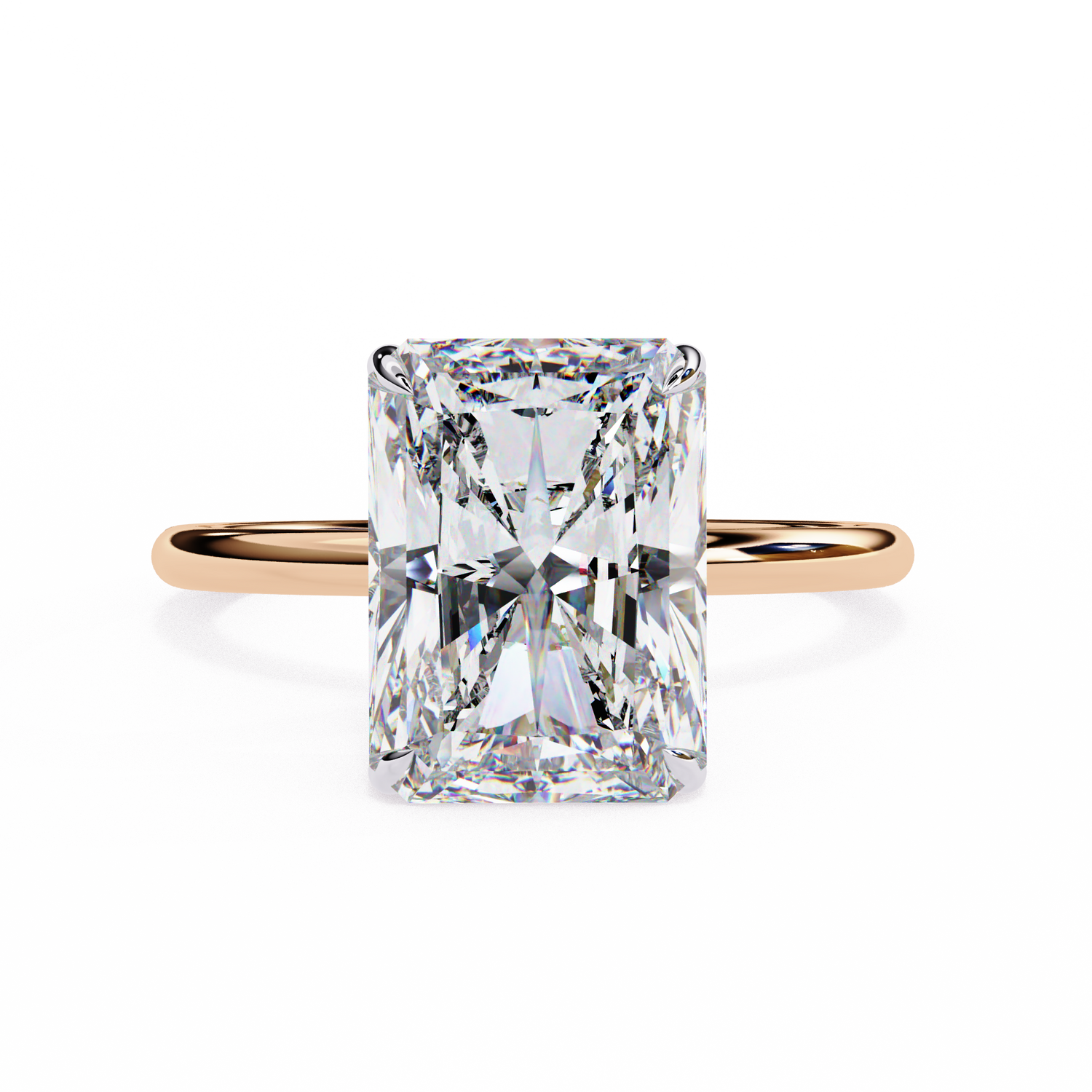 Swatch Radiant Lab Grown Diamond Solitaire Engagement Ring