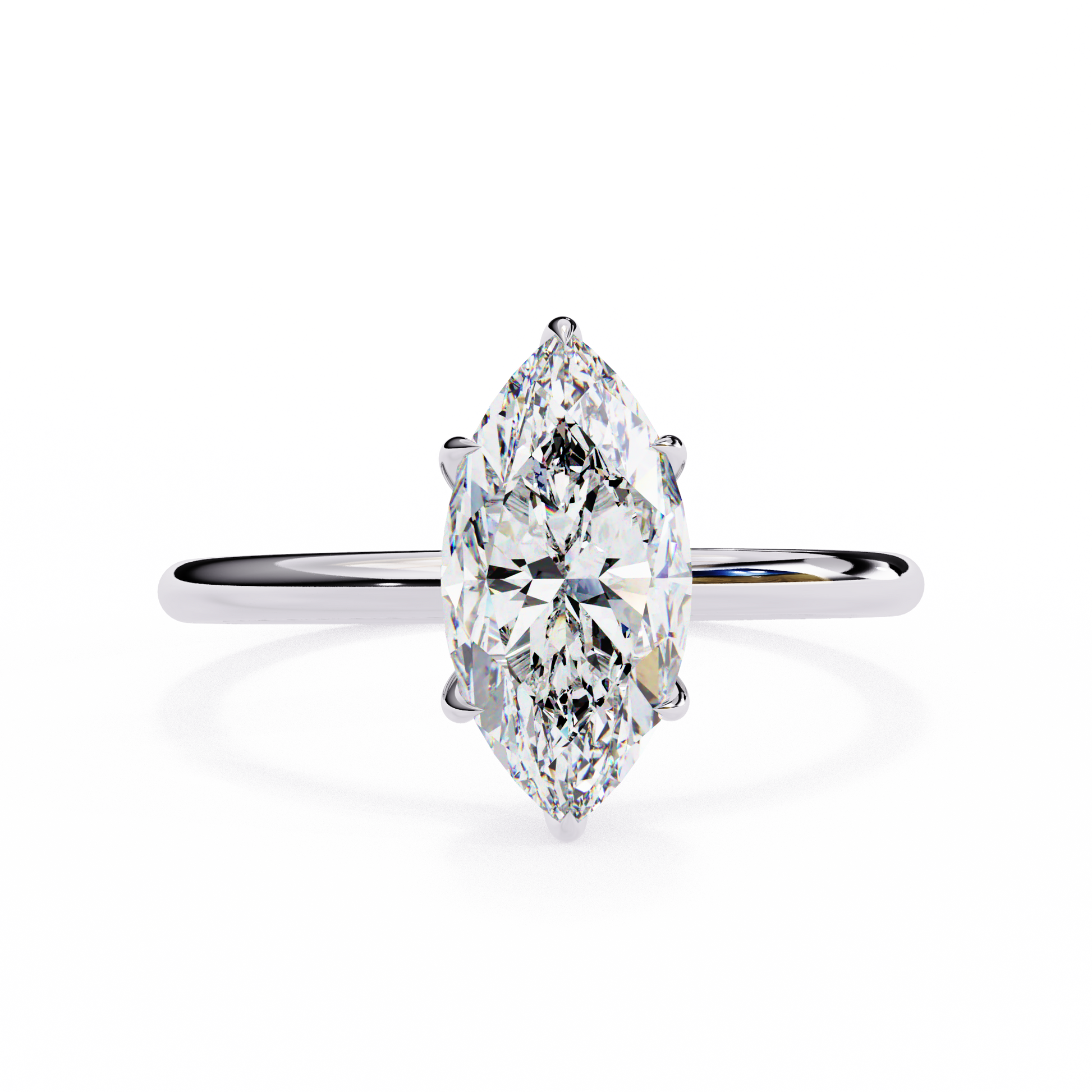 14K White Gold