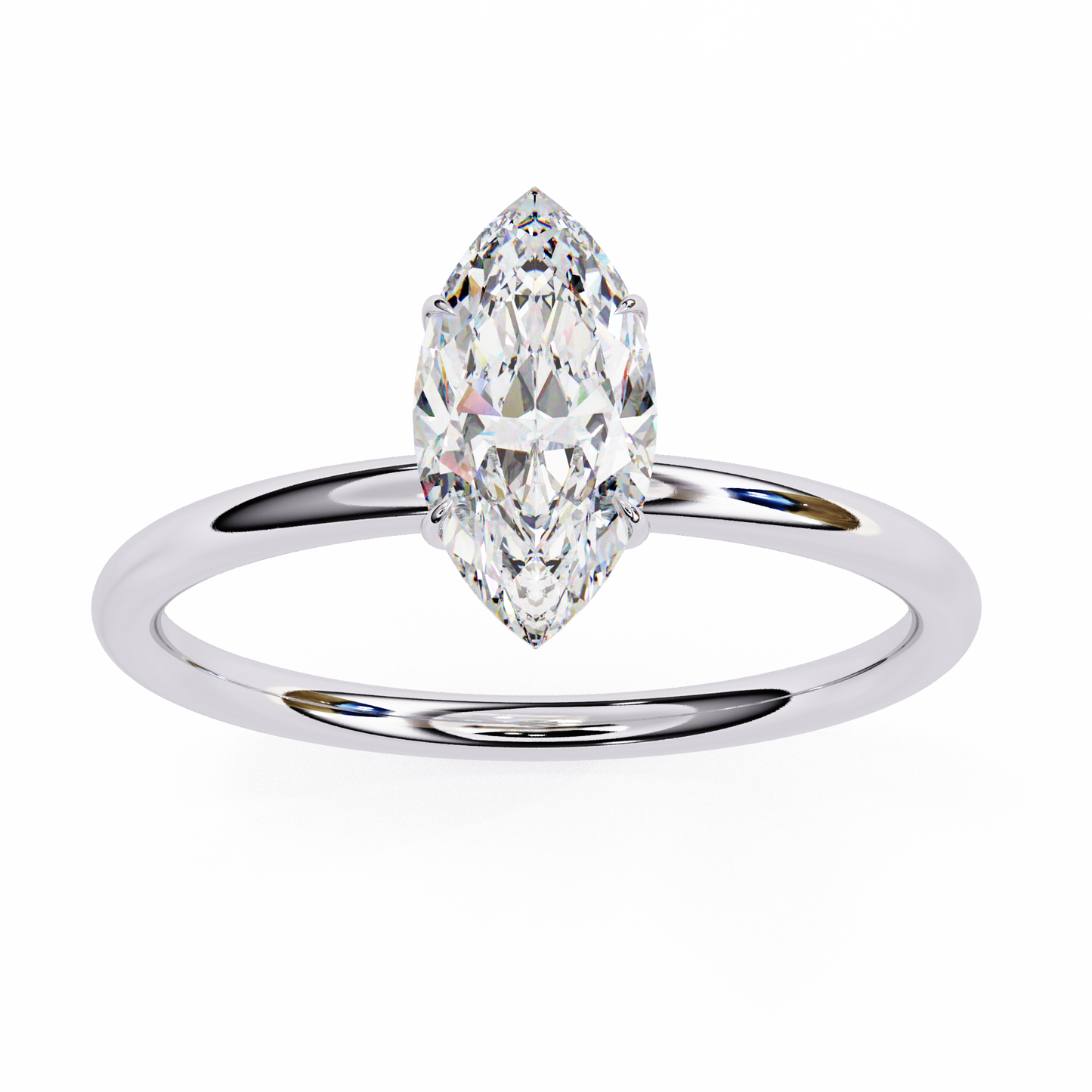 14K White Gold