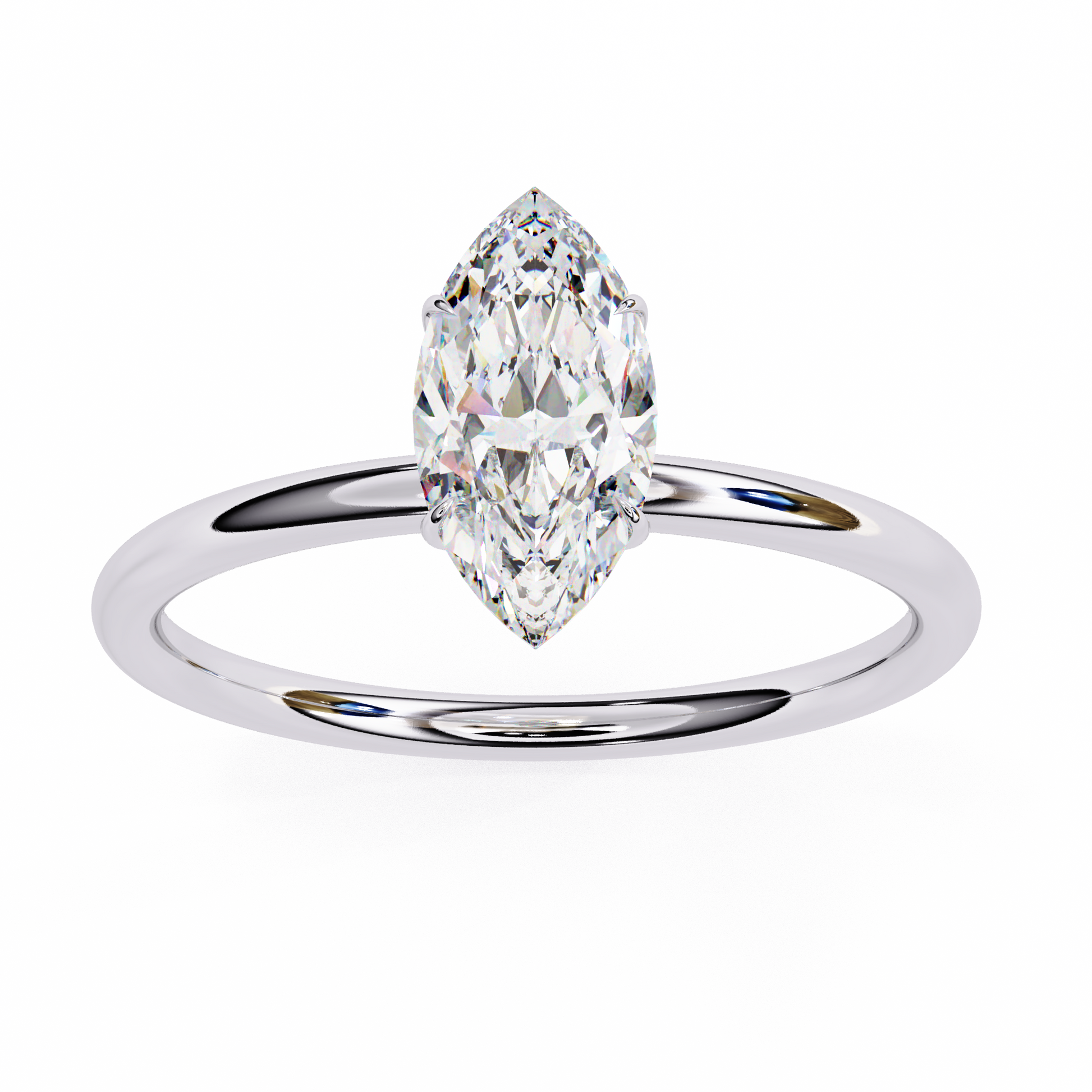 14K White Gold
