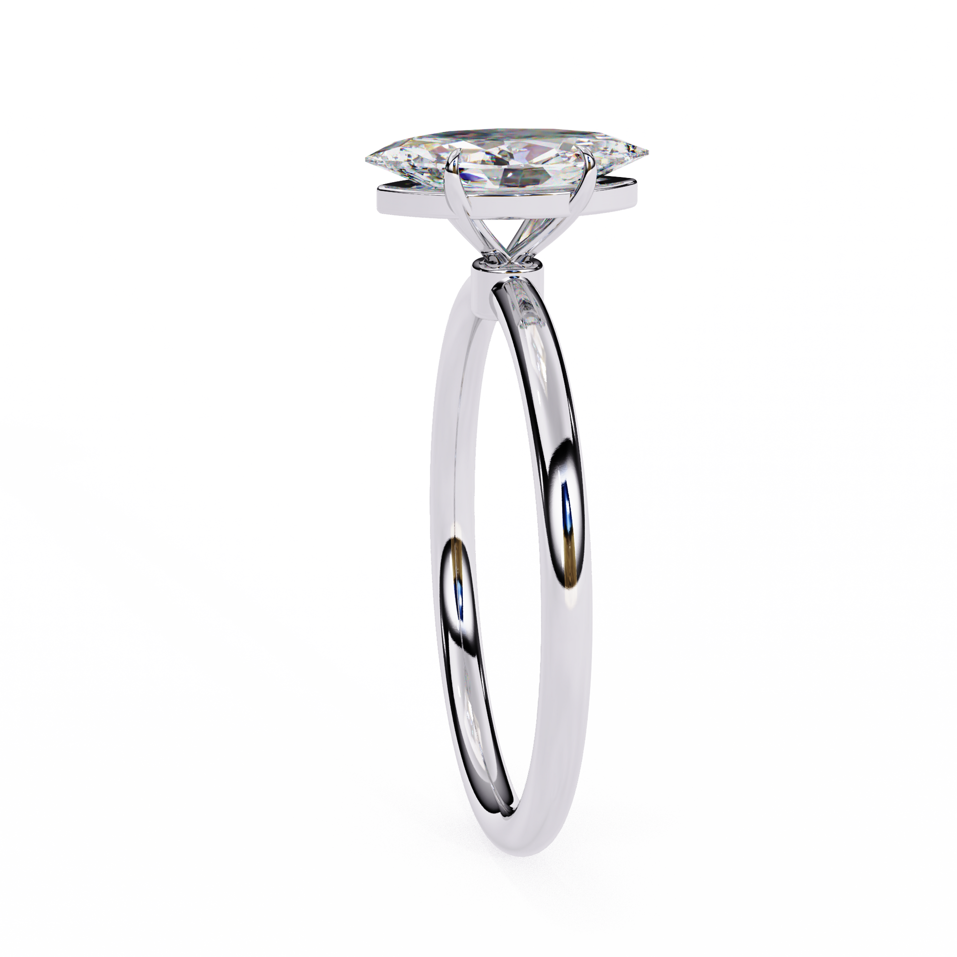14K White Gold