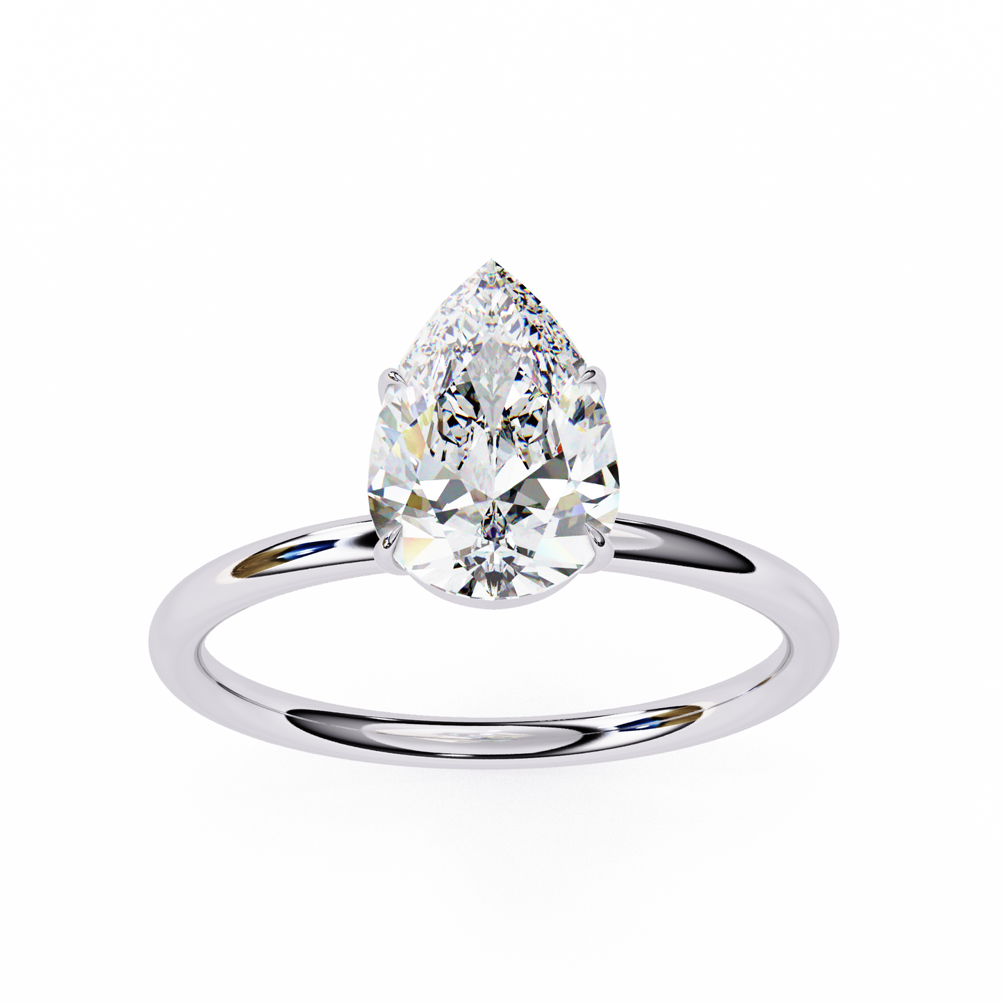 14K White Gold