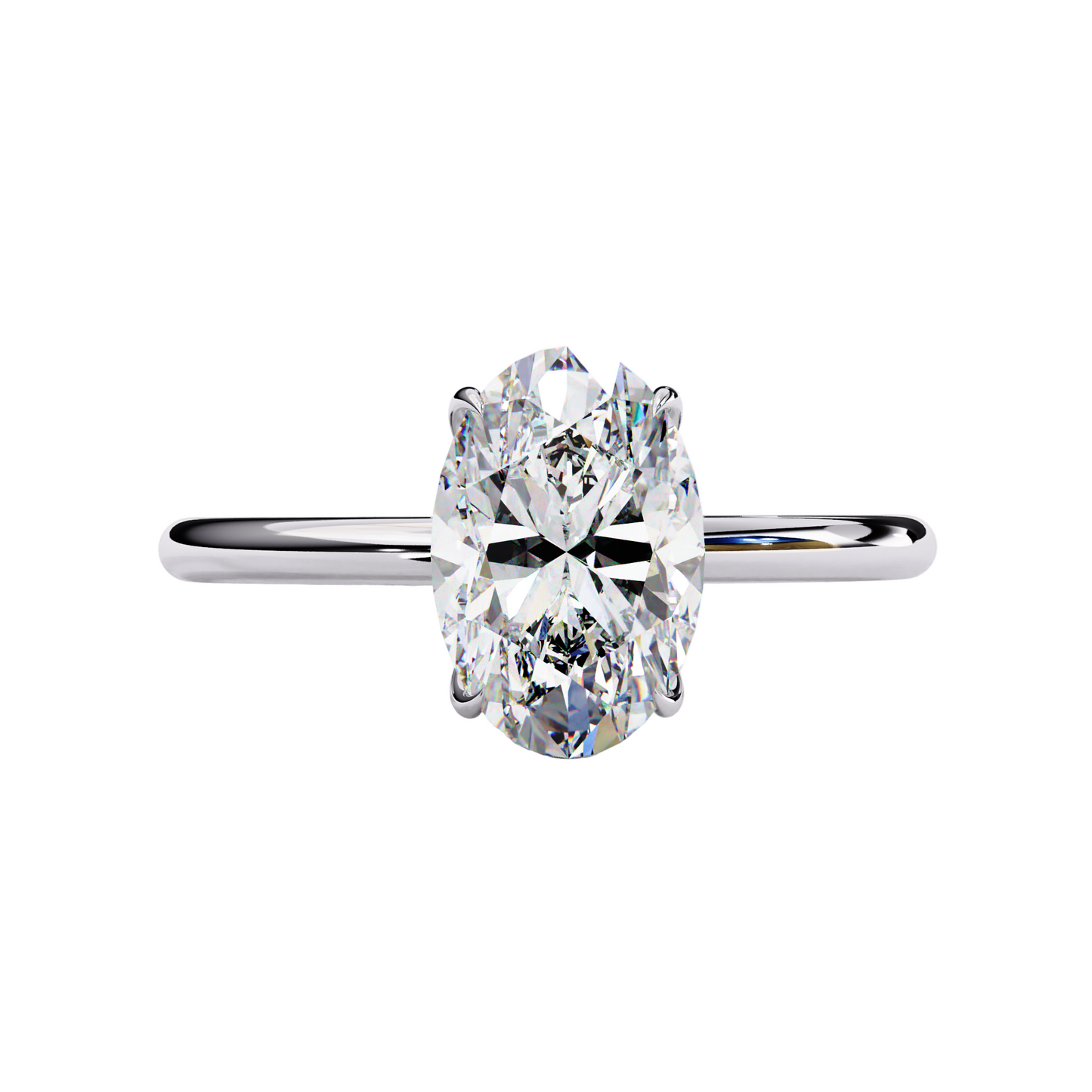 14K White Gold