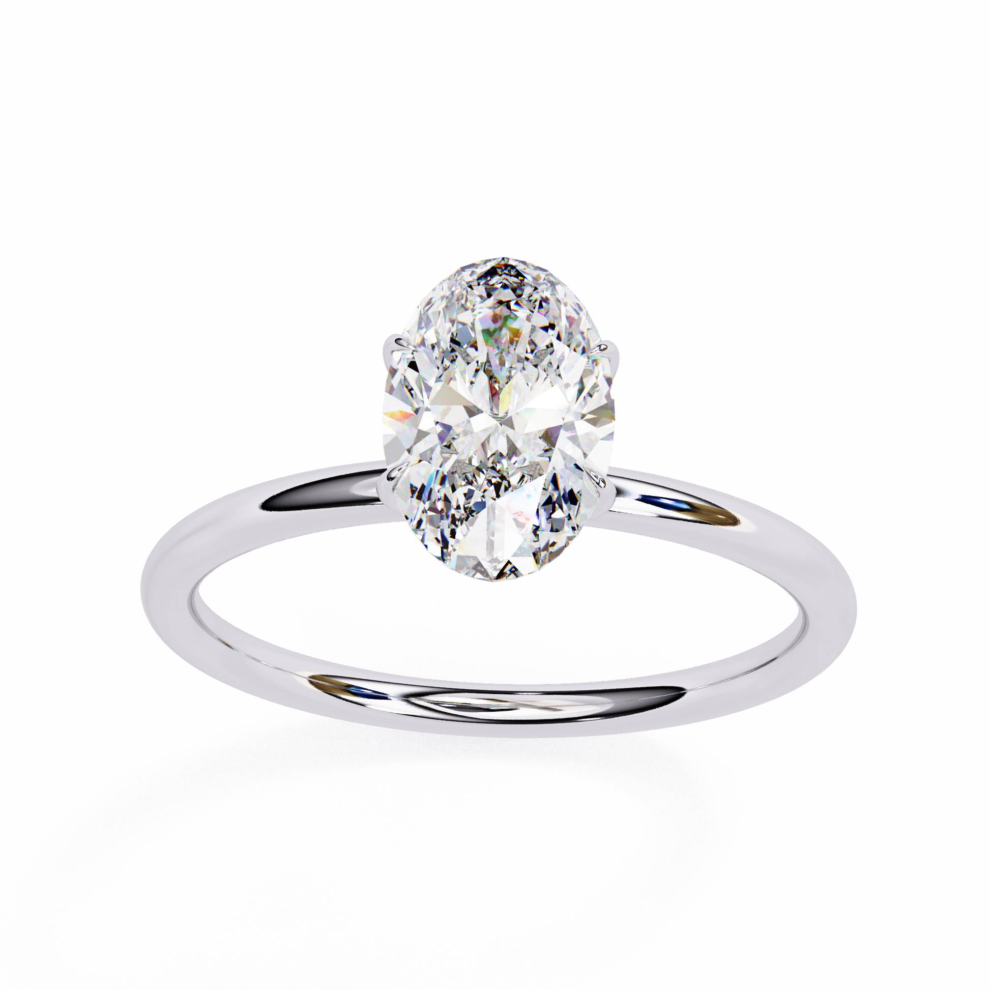 14K White Gold