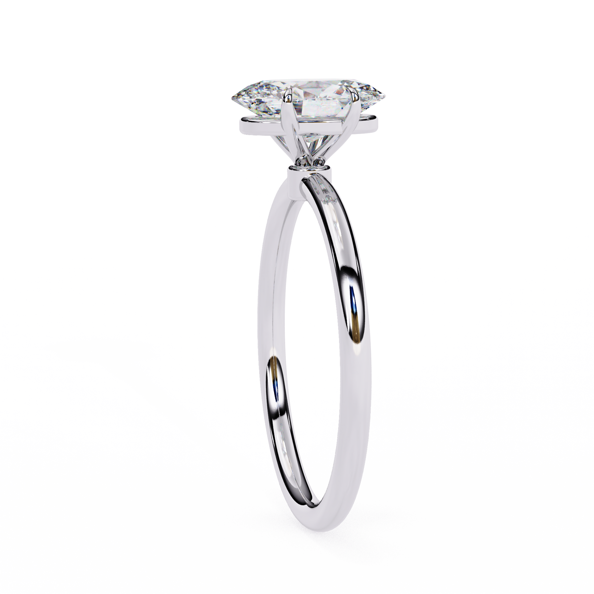 14K White Gold