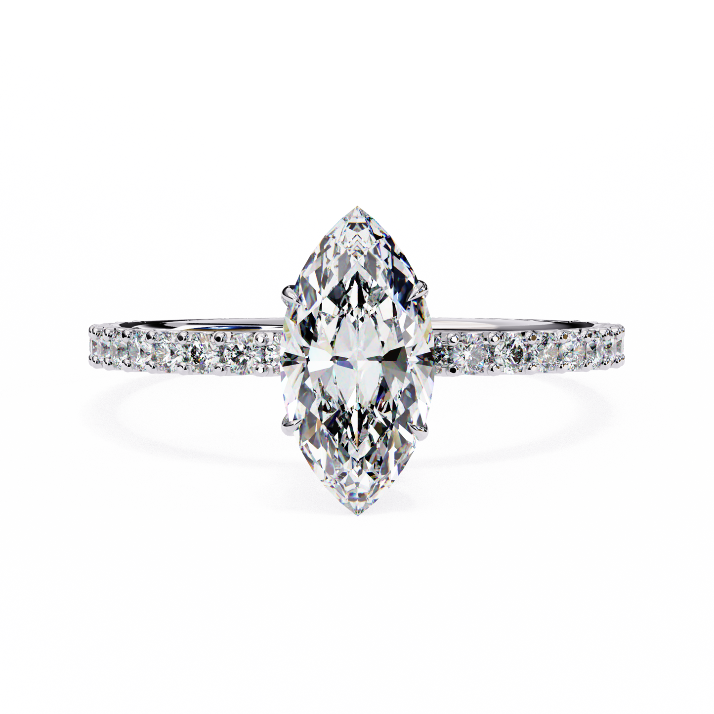 14K White Gold