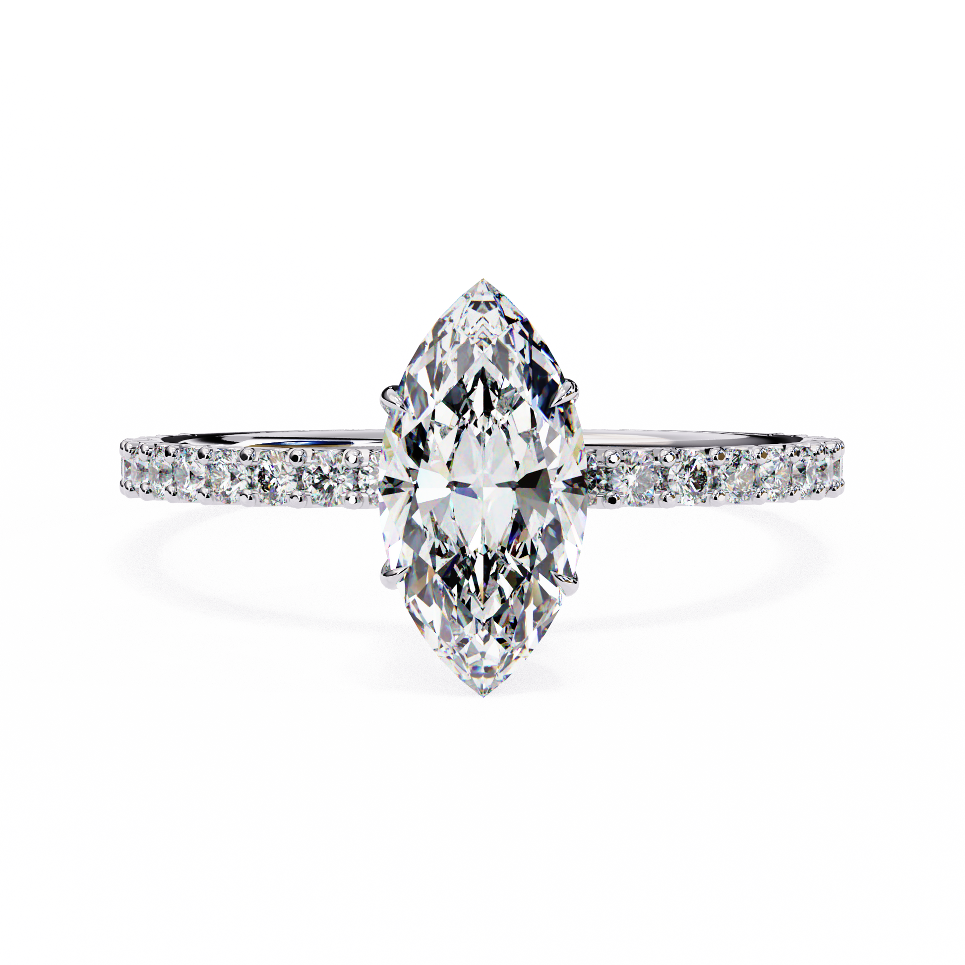 14K White Gold