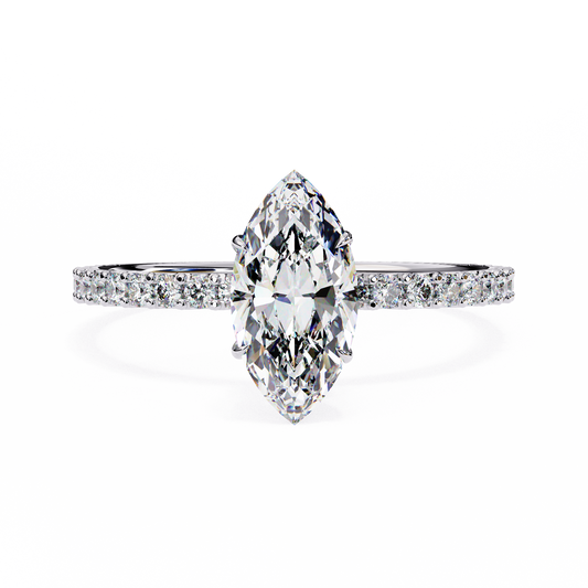 14K White Gold
