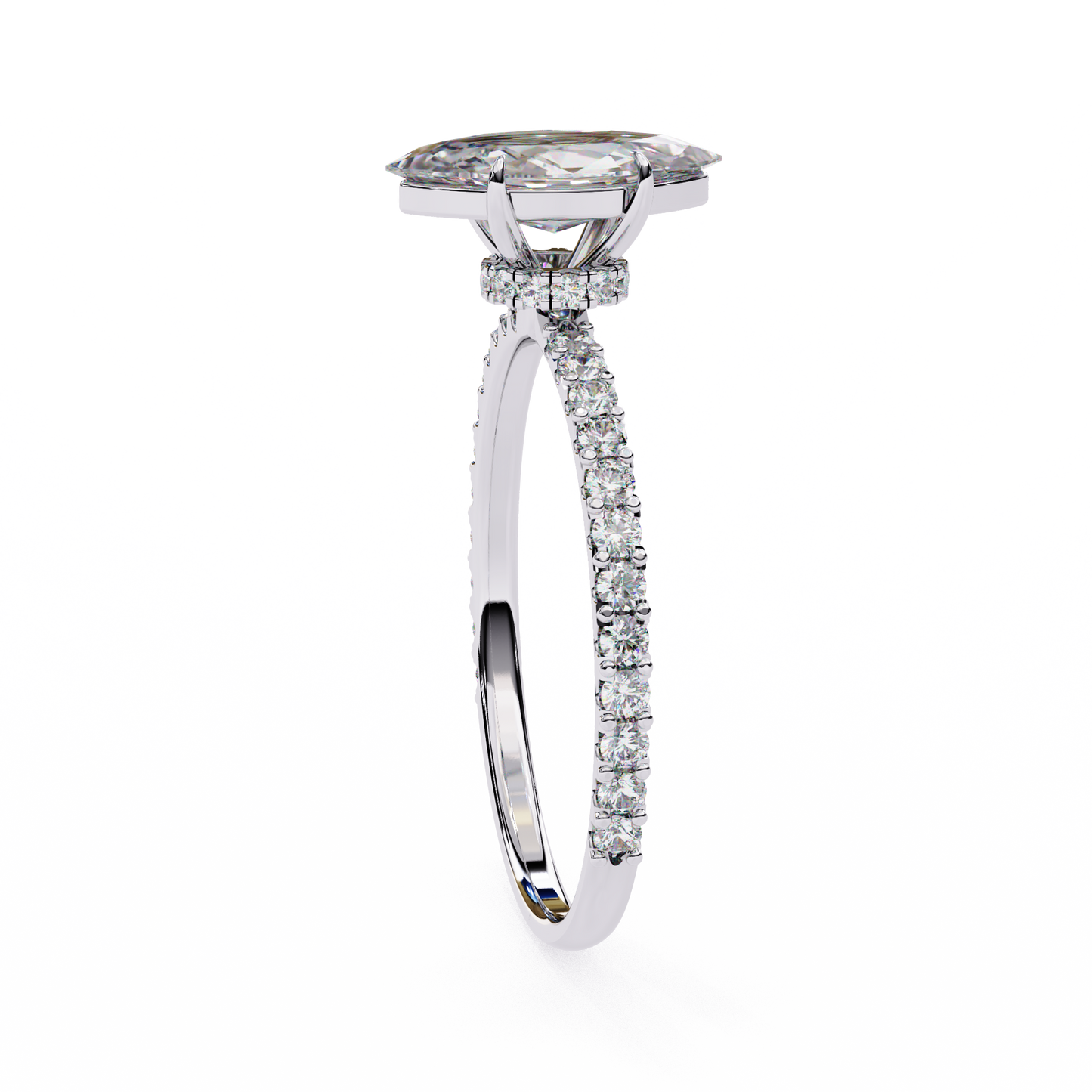 14K White Gold