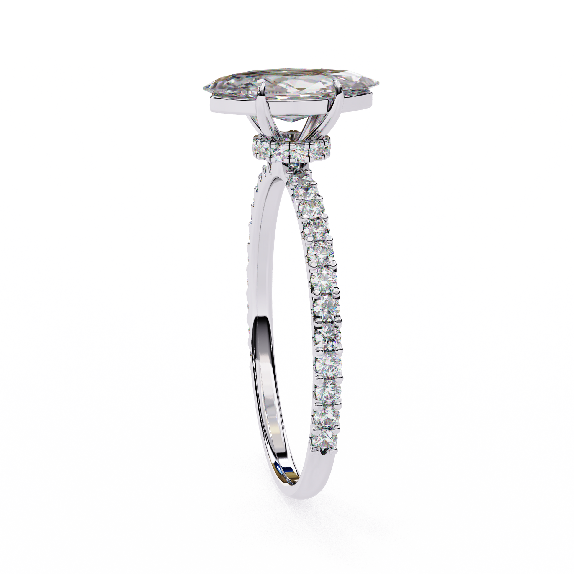14K White Gold