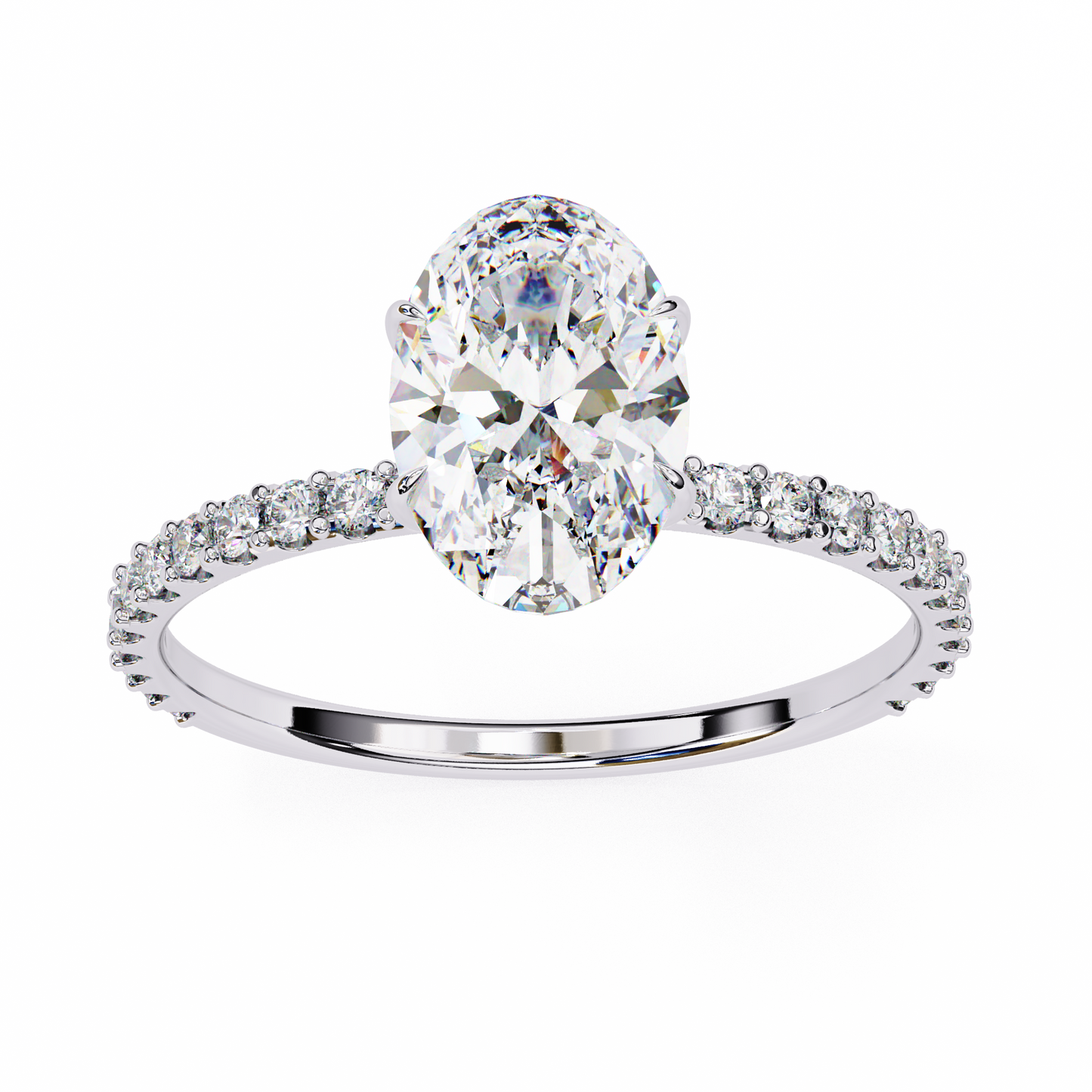 14K White Gold