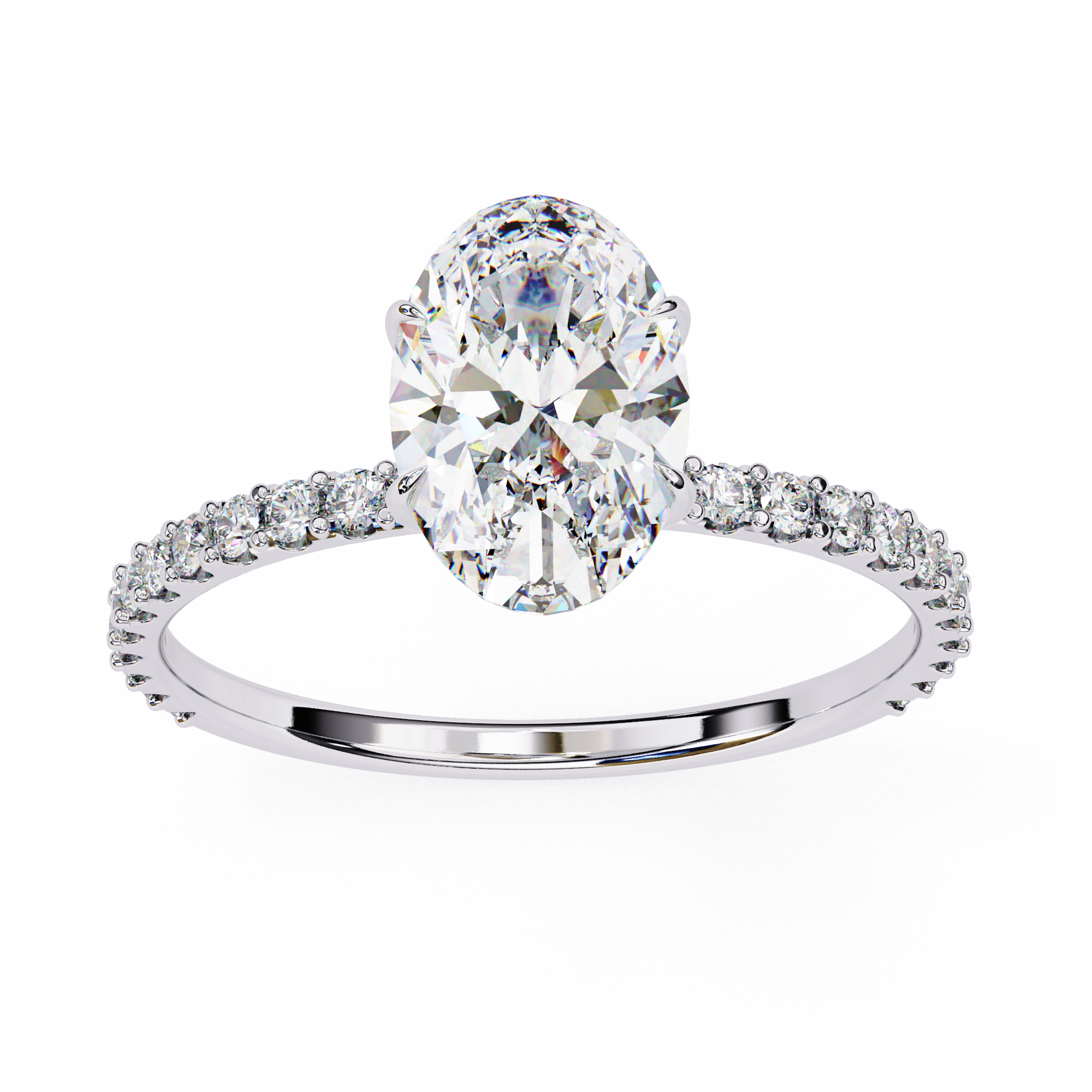 14K White Gold