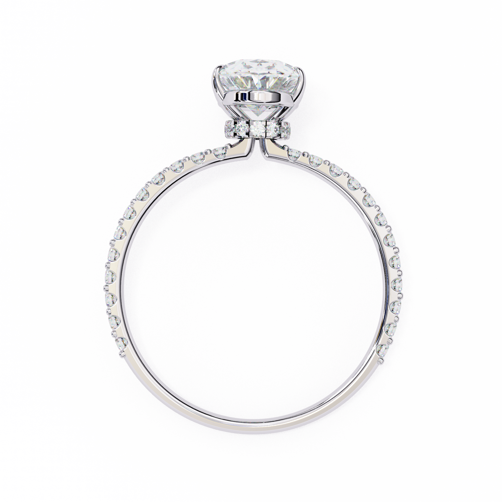 14K White Gold