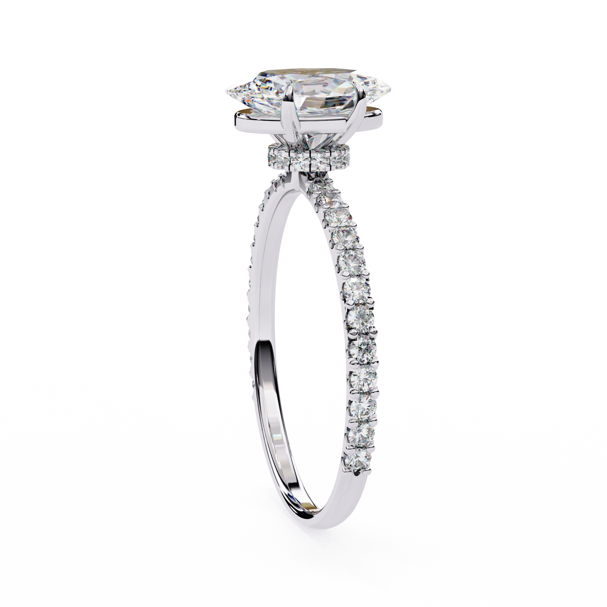 14K White Gold