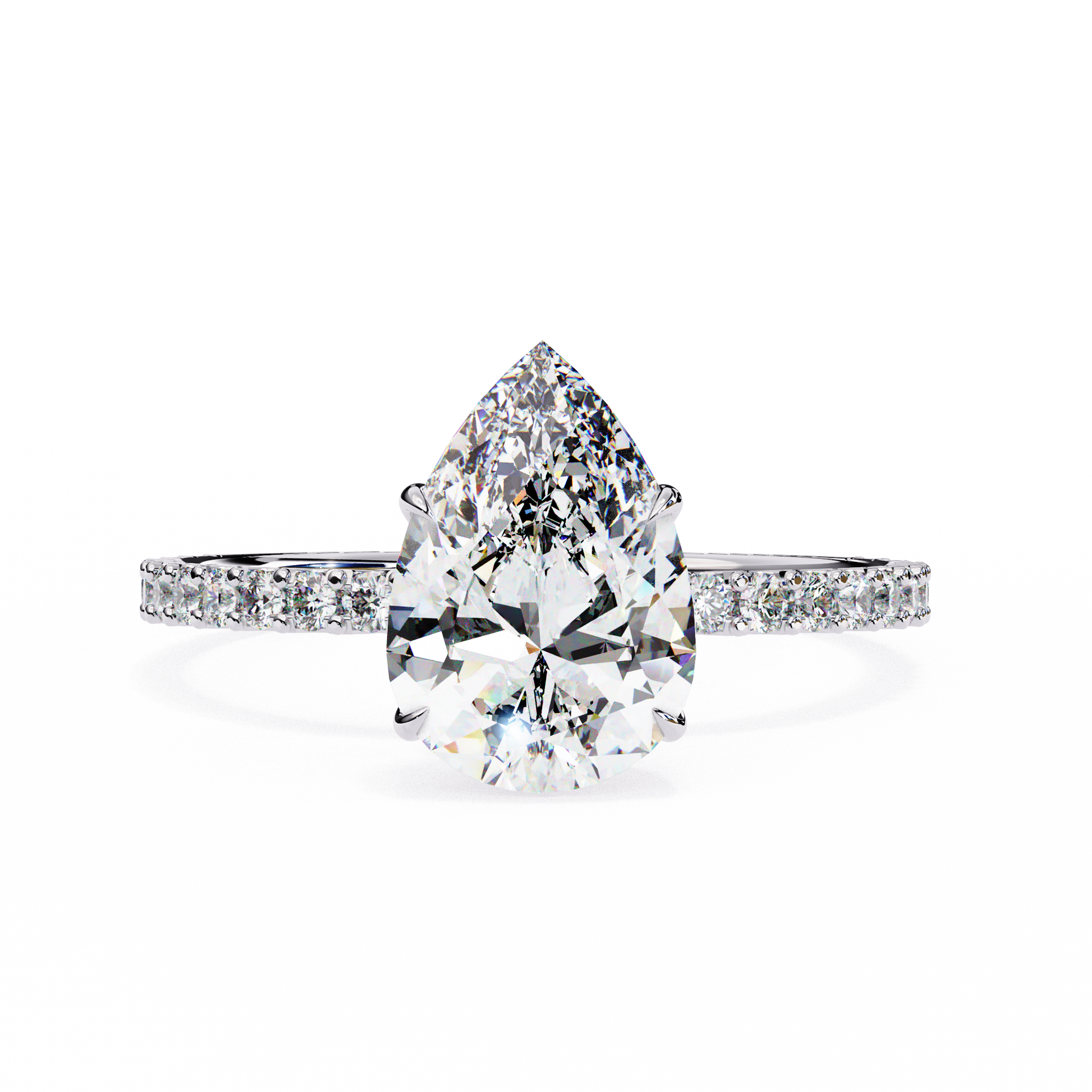 14K White Gold