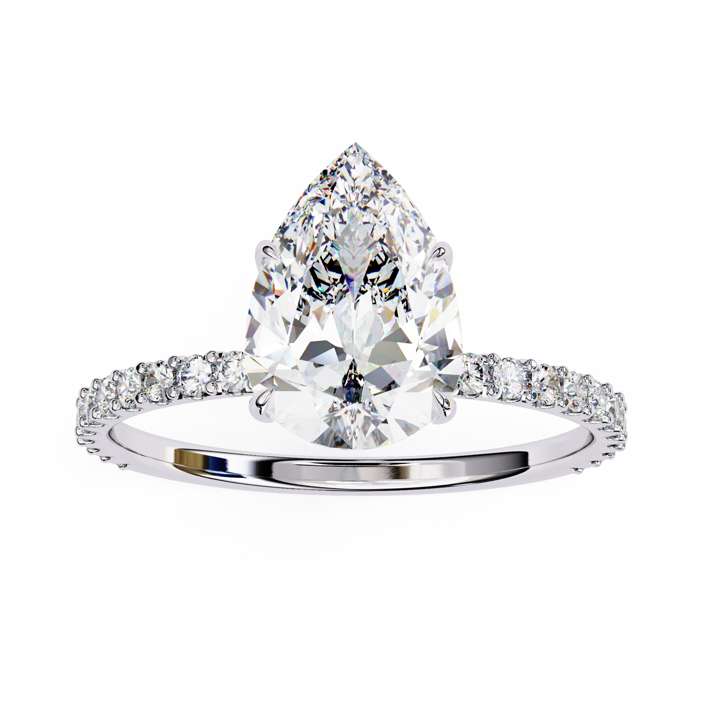 14K White Gold