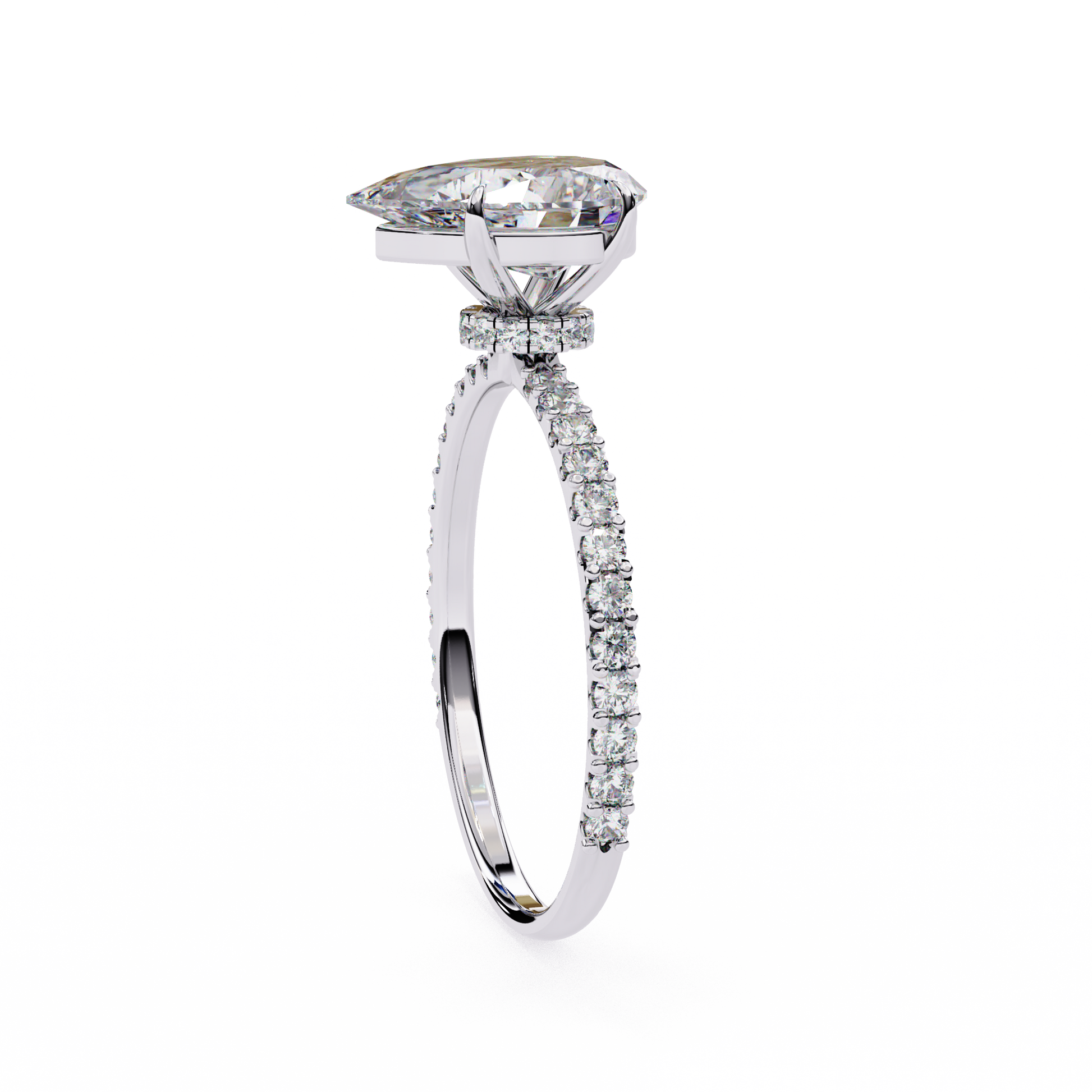 14K White Gold