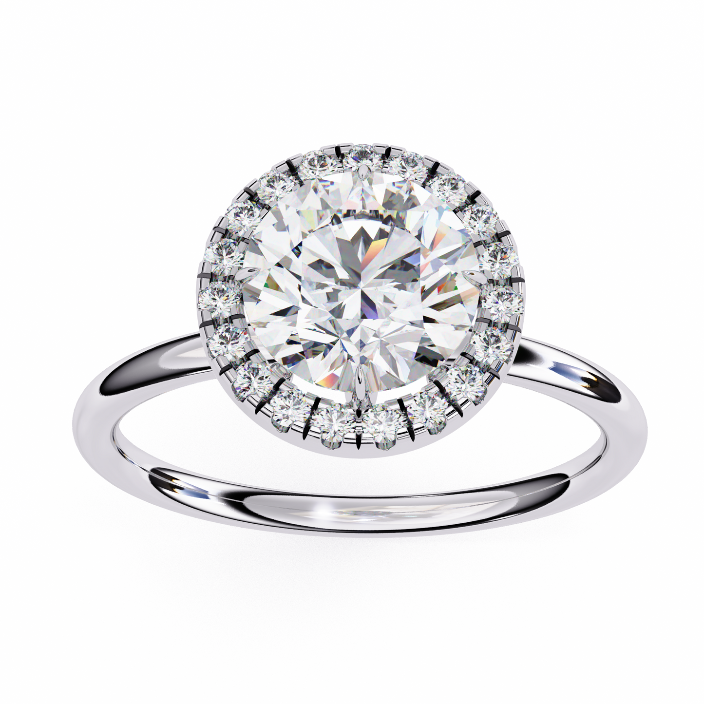 14K White Gold