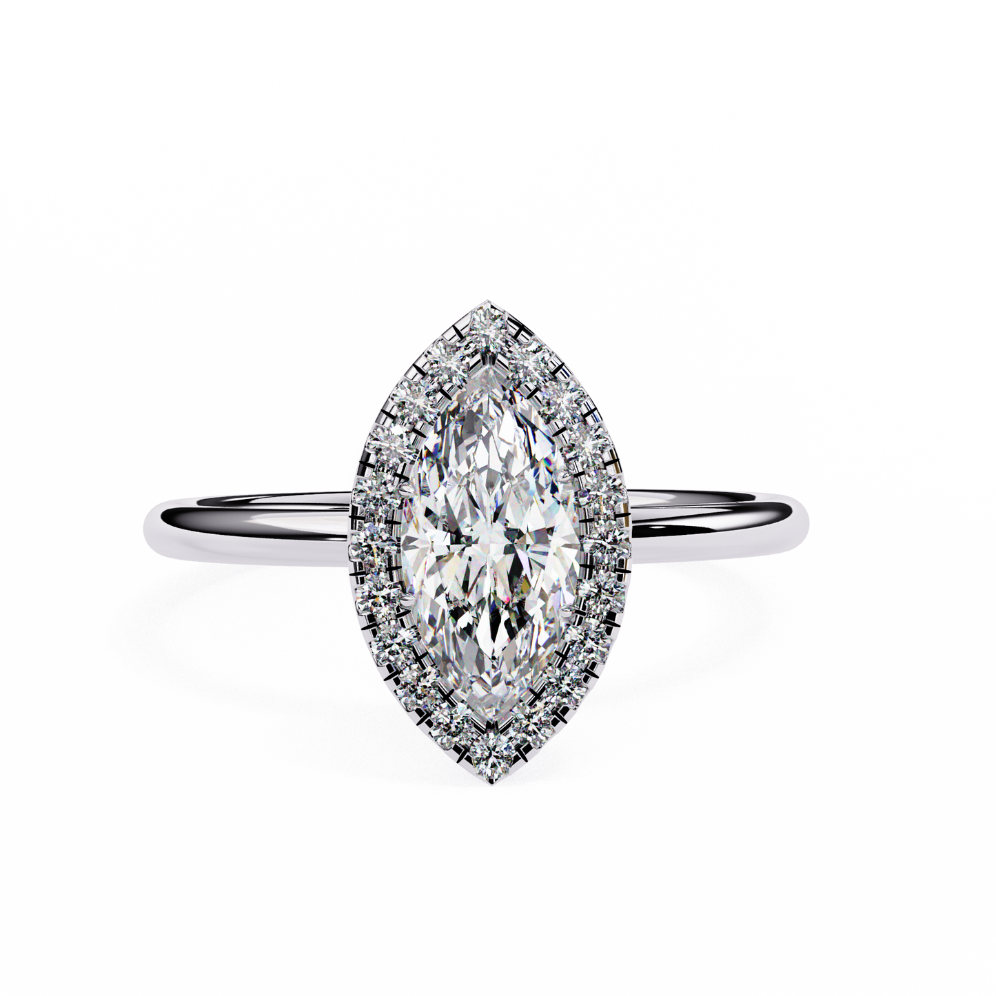 14K White Gold