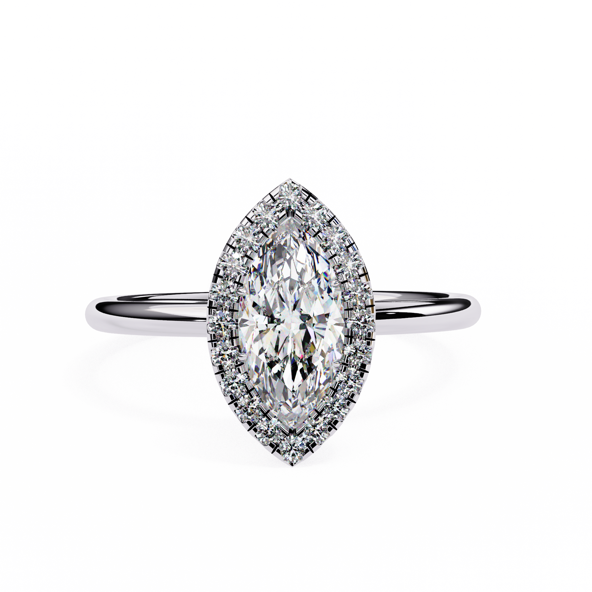 14K White Gold