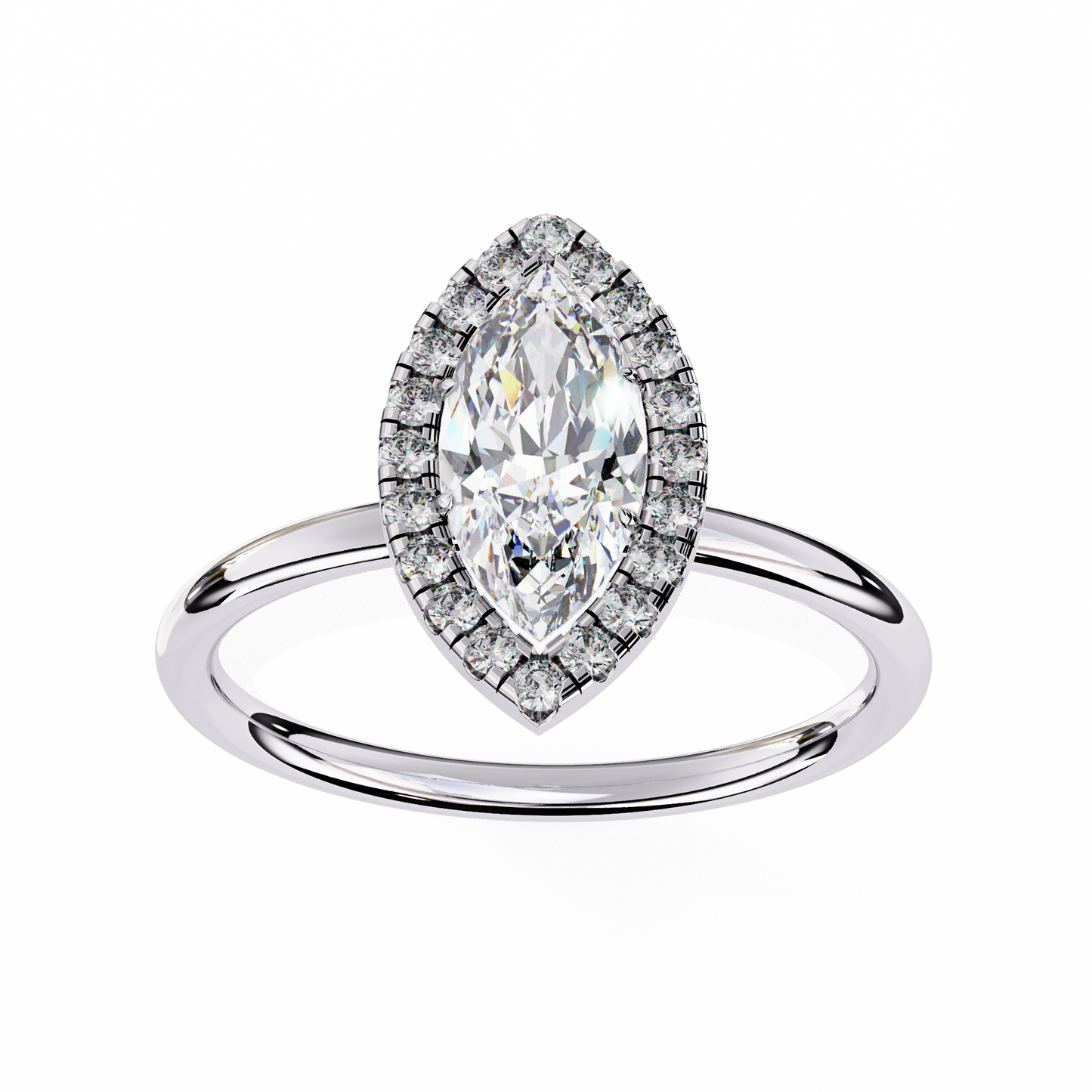14K White Gold