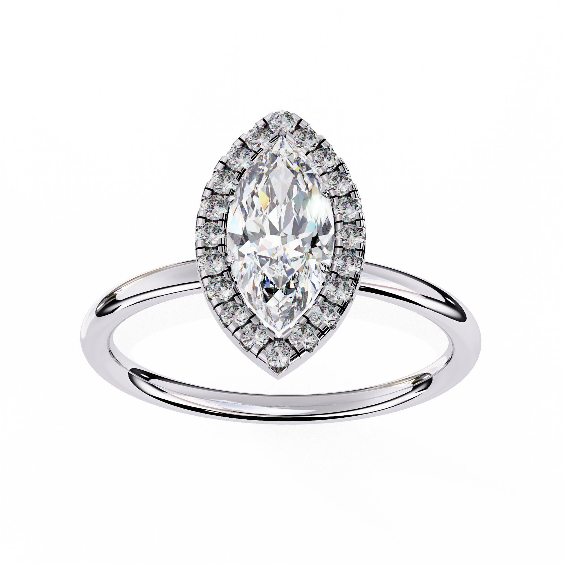 14K White Gold
