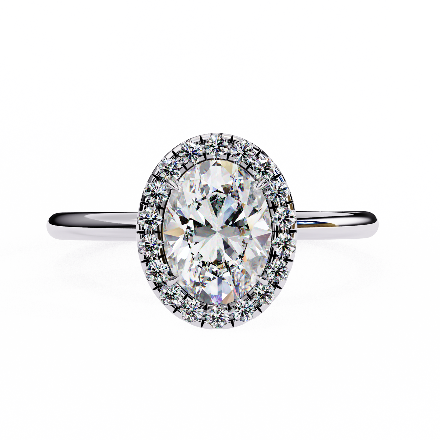 14K White Gold
