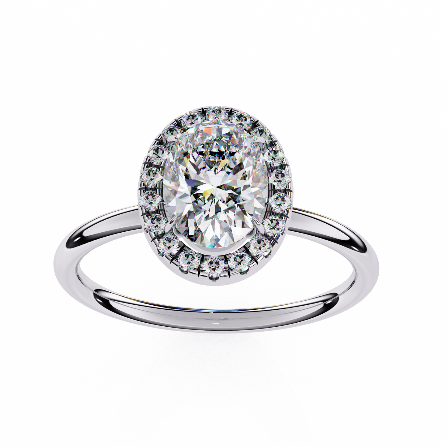 14K White Gold