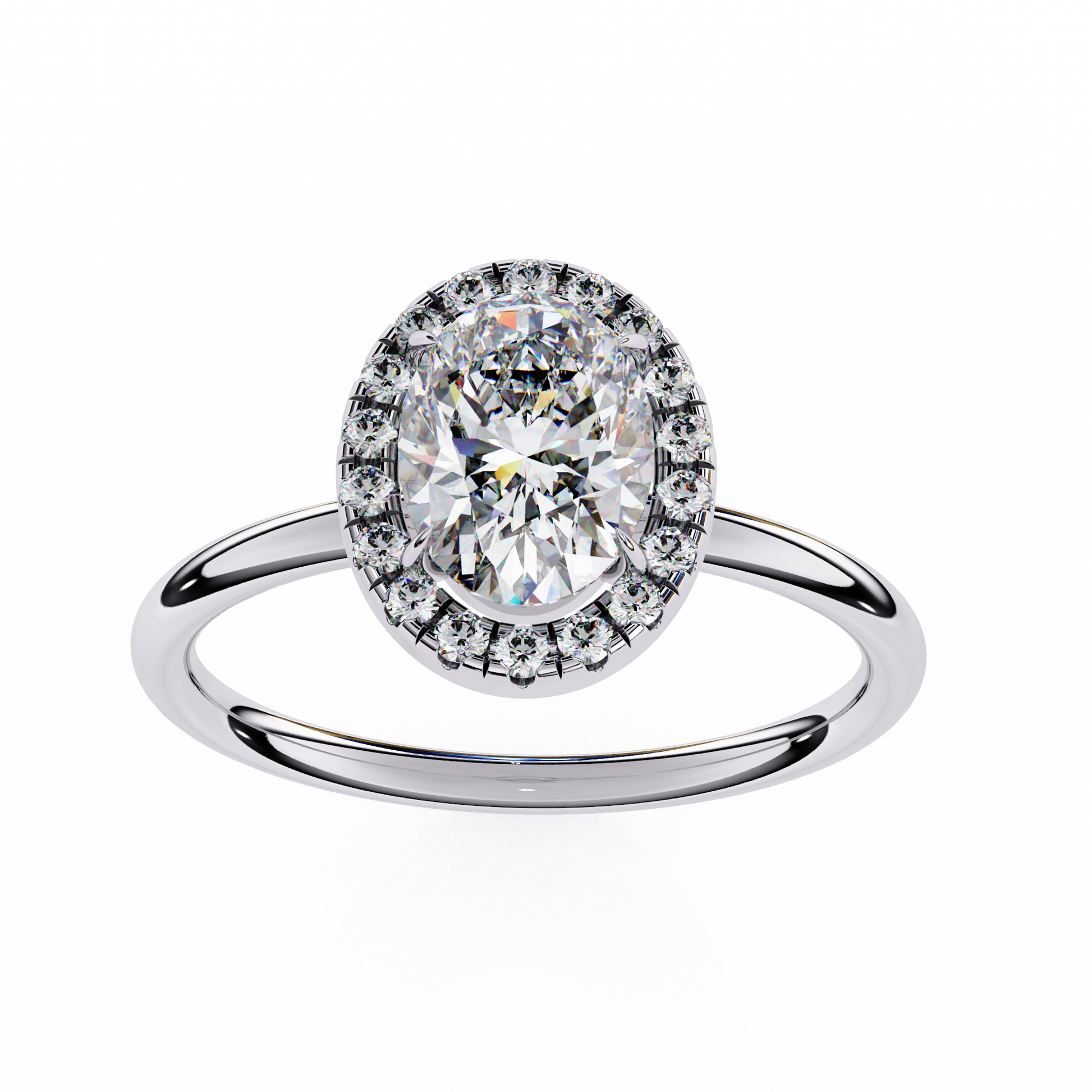 14K White Gold