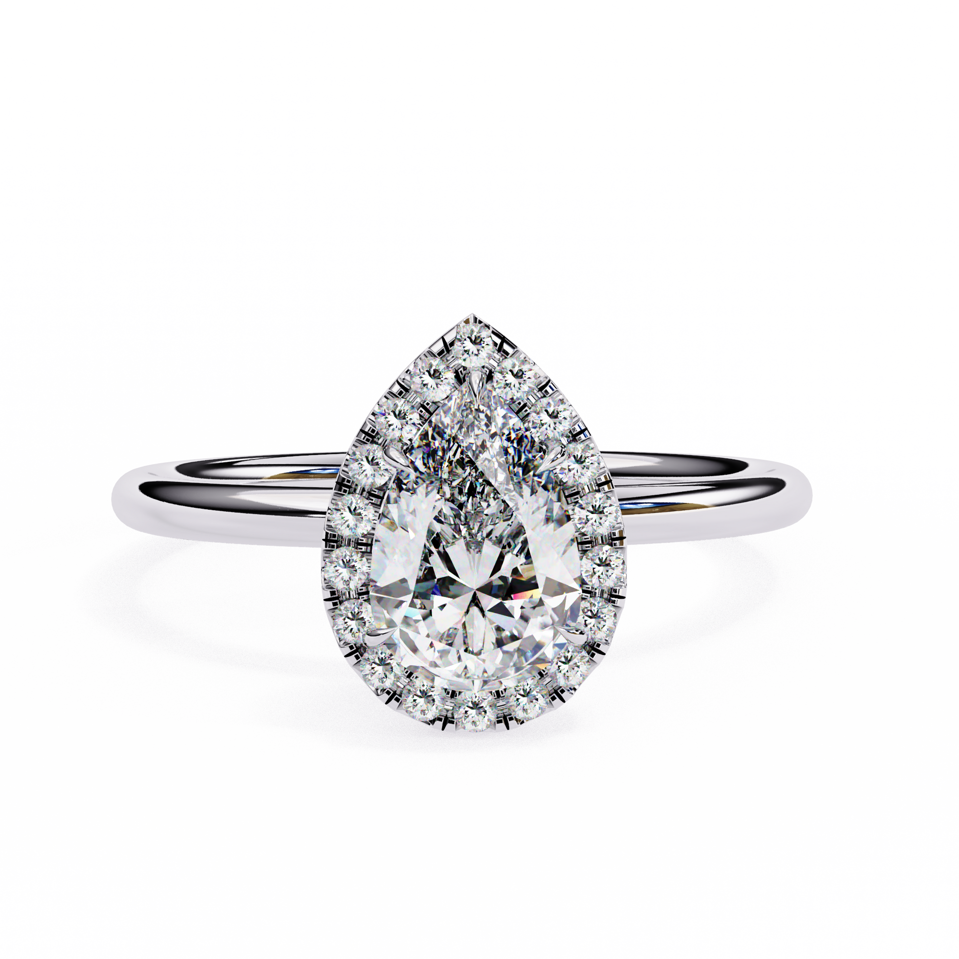 14K White Gold