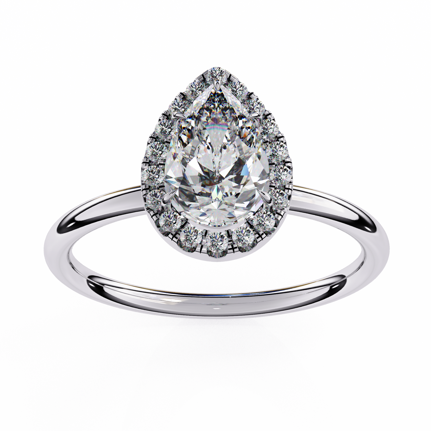 14K White Gold