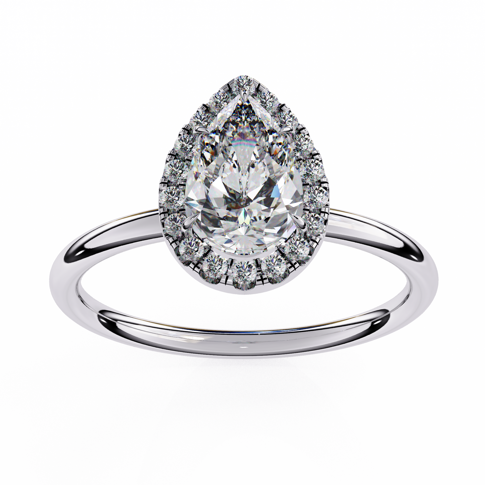 14K White Gold
