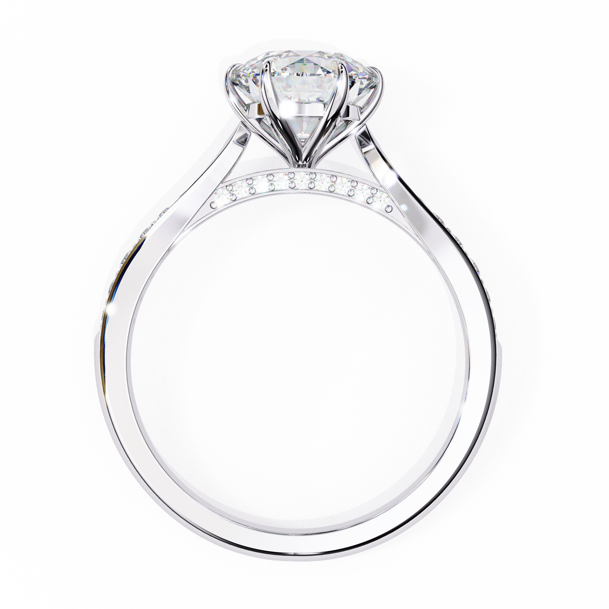14K White Gold