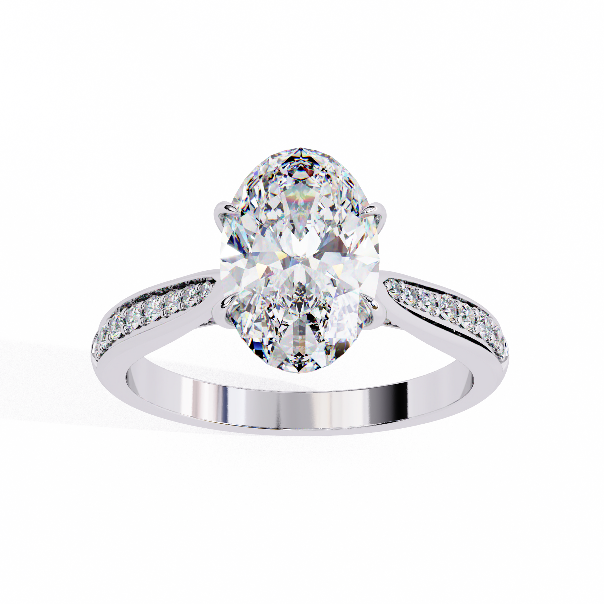 14K White Gold