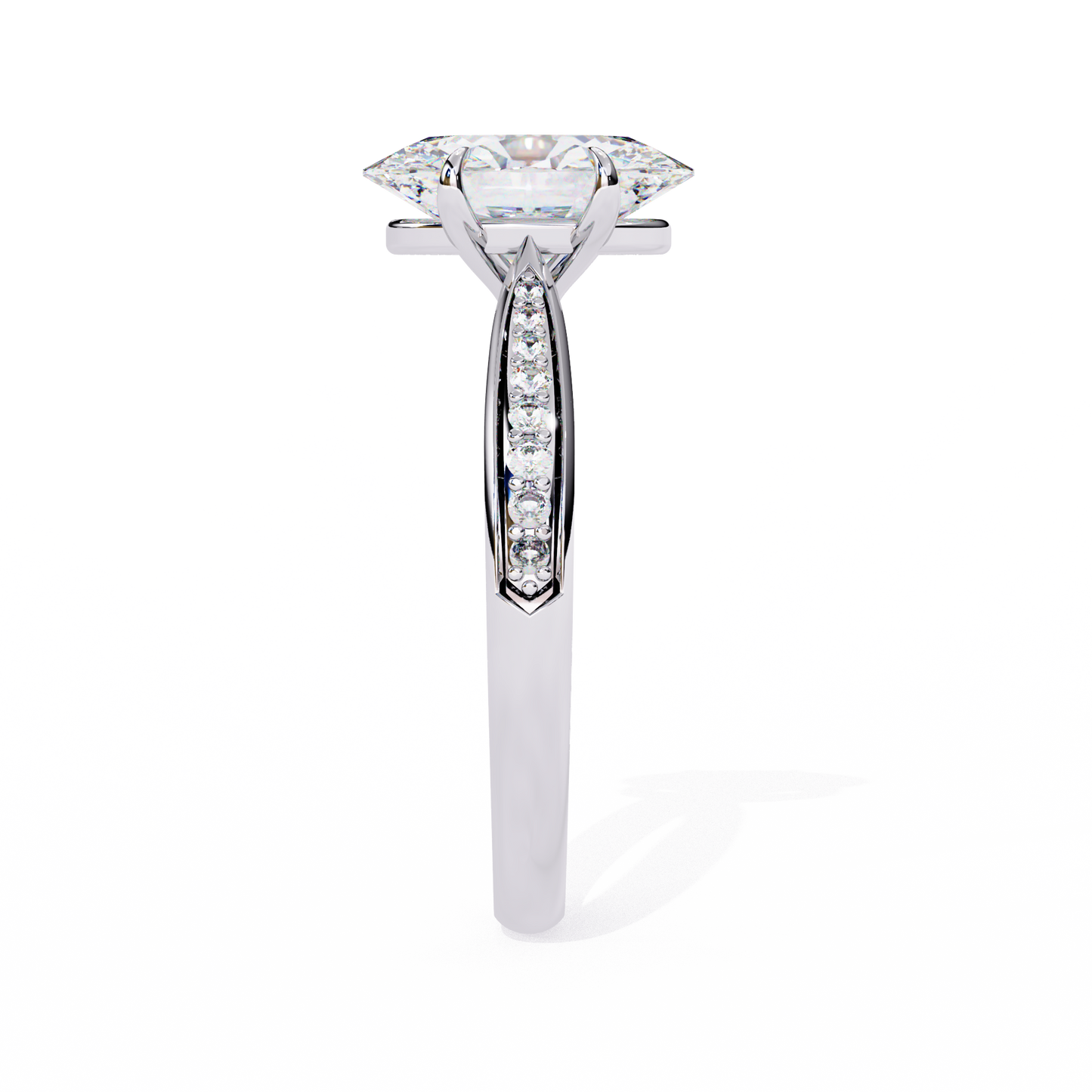 14K White Gold